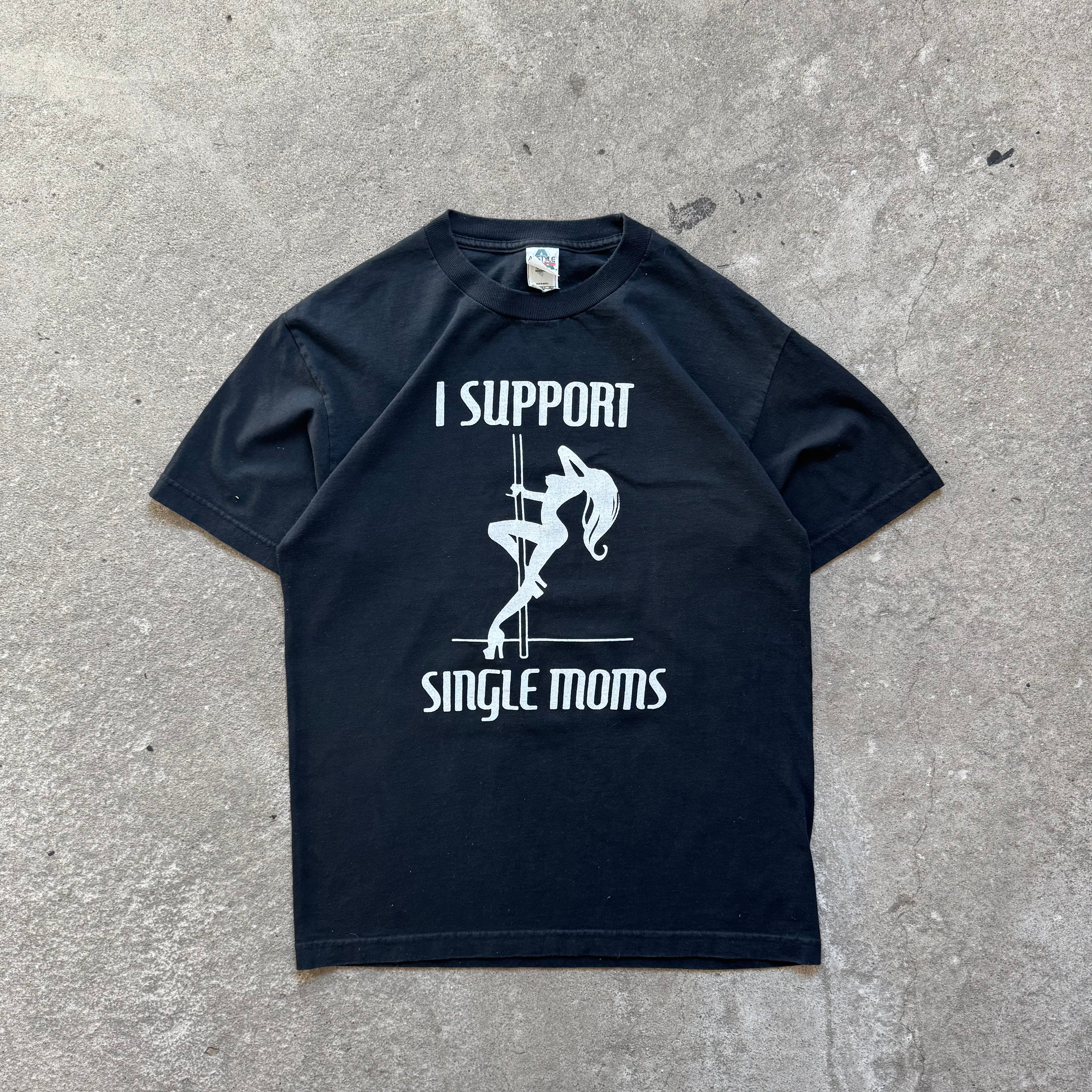 00s i support single moms tee - Large