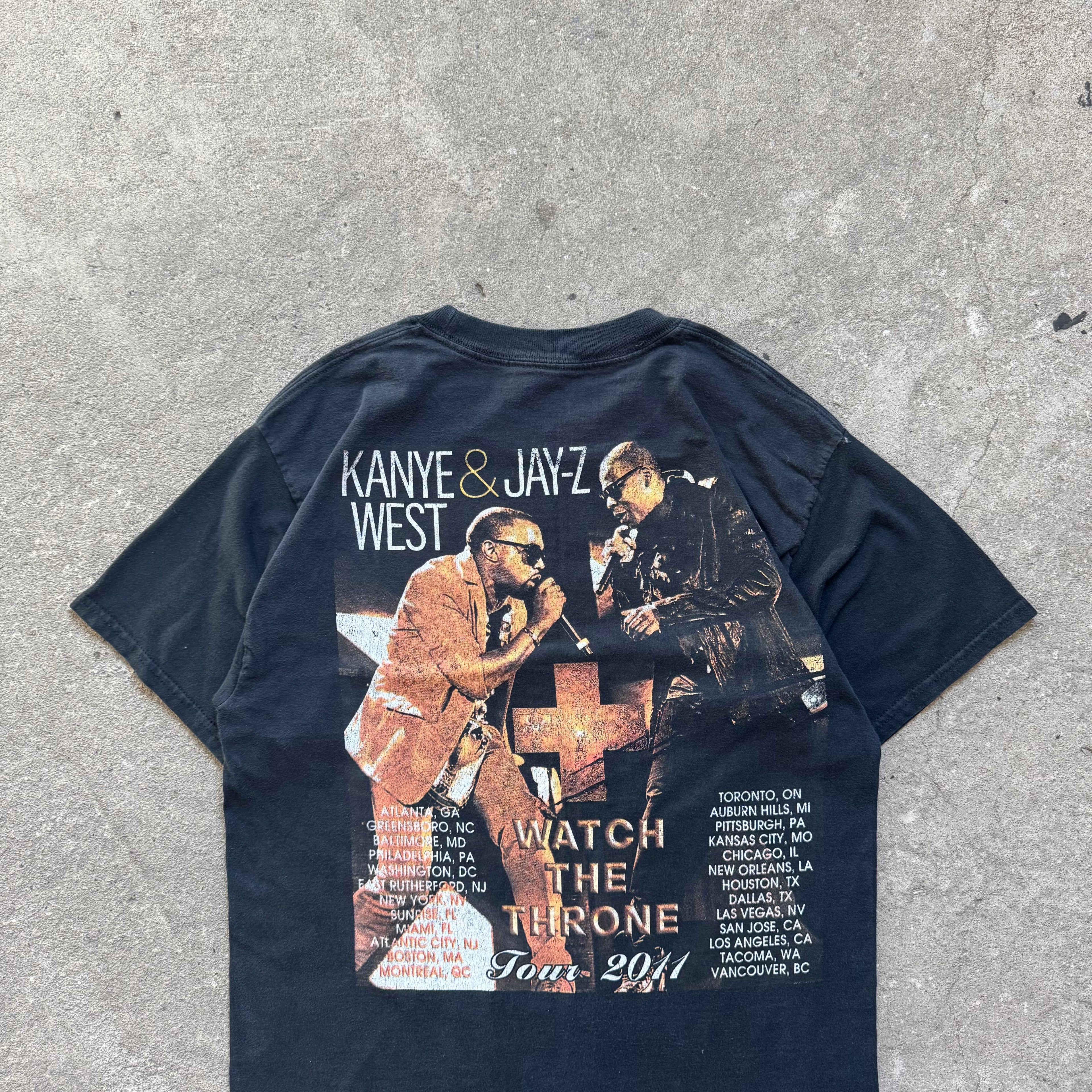2011 kanye jay z watch the throne tour tee