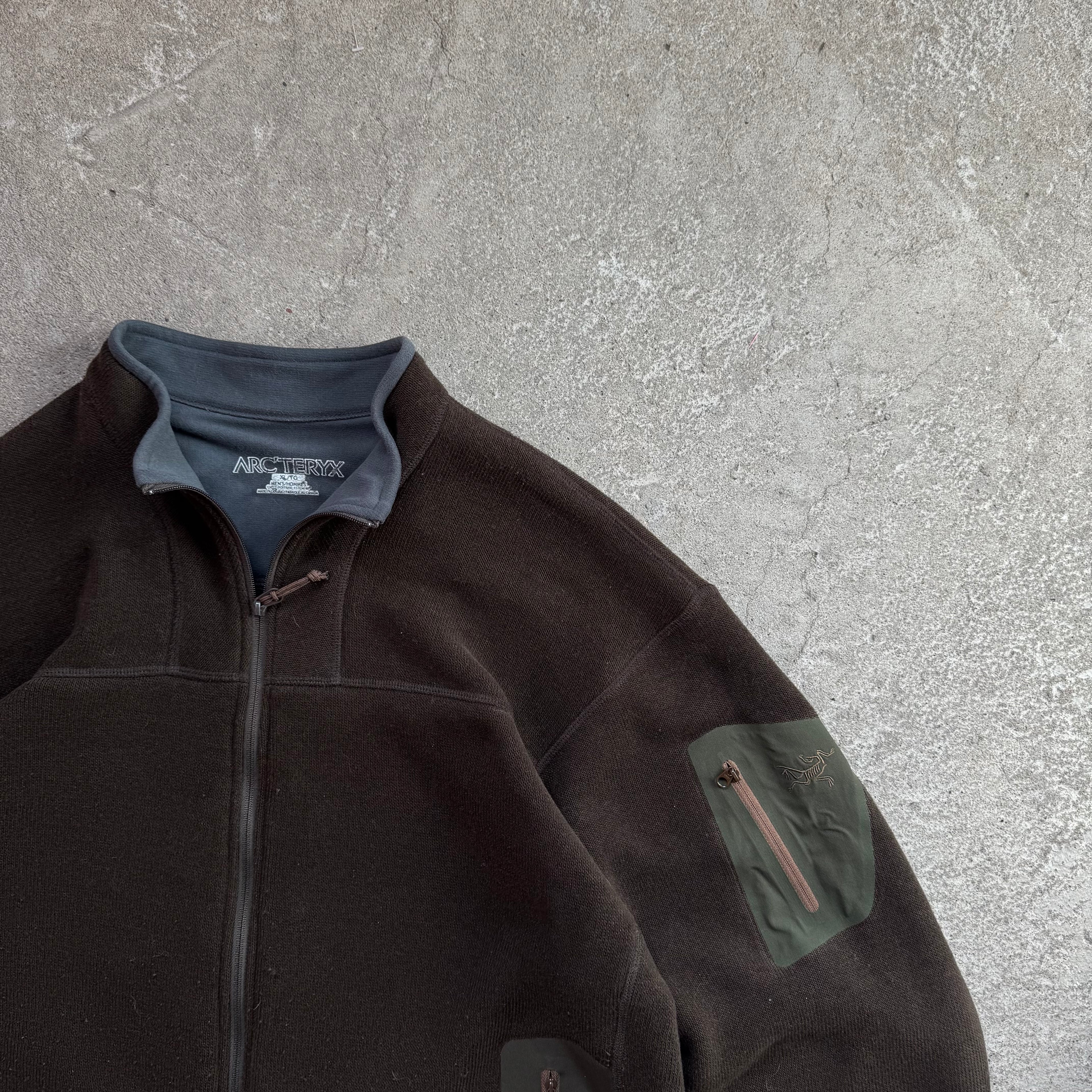 arc’teryx brown fleece
