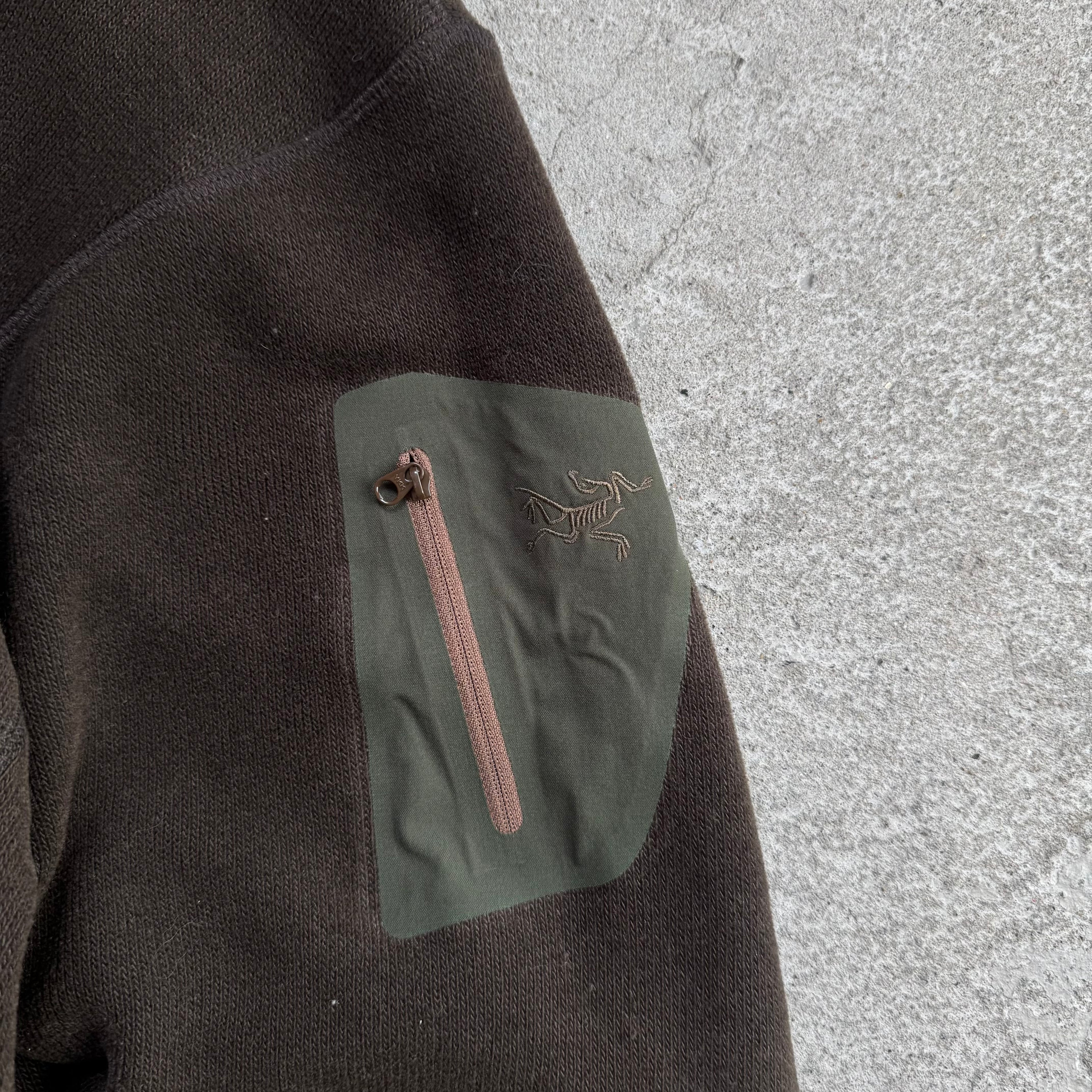 arc’teryx brown fleece