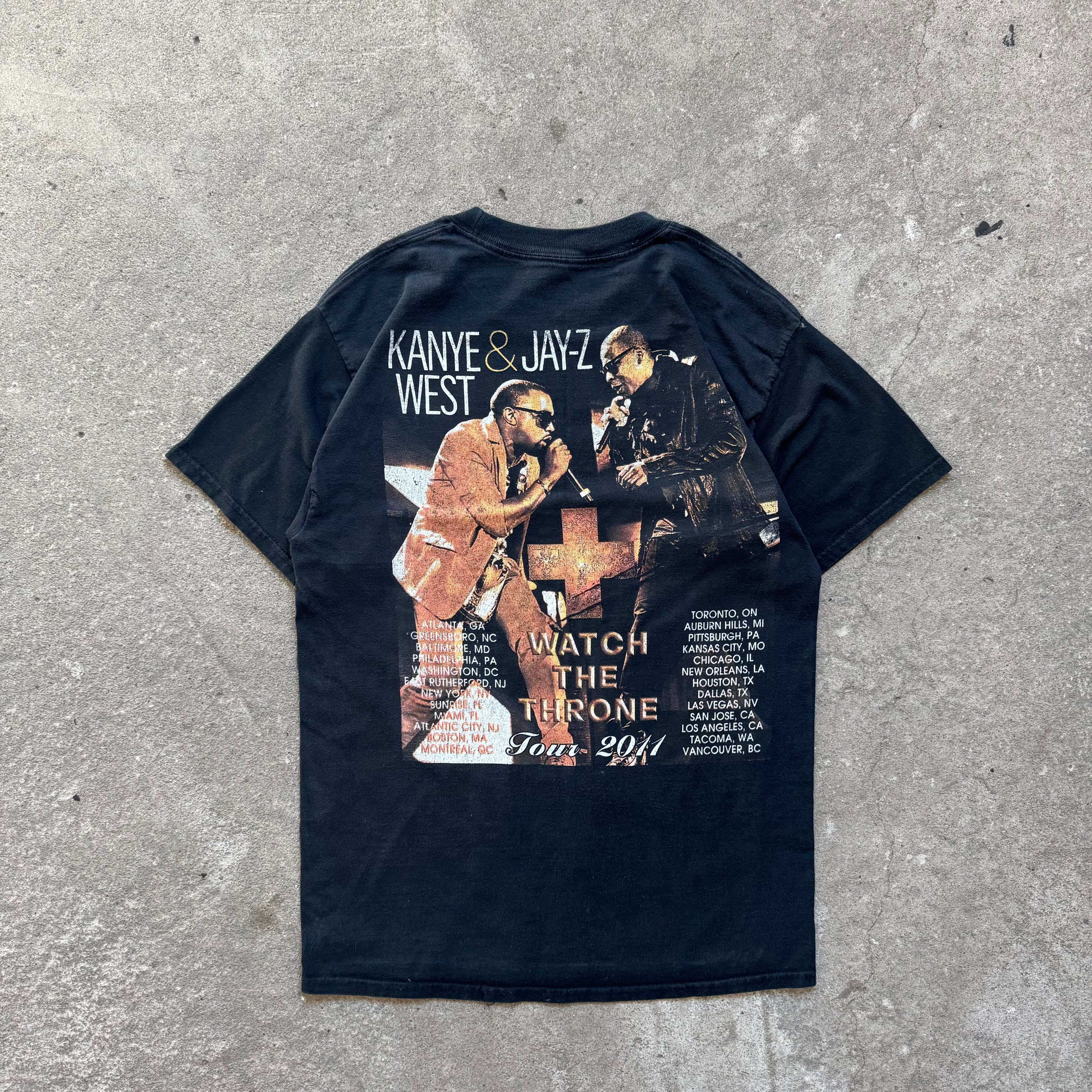 2011 kanye jay z watch the throne tour tee