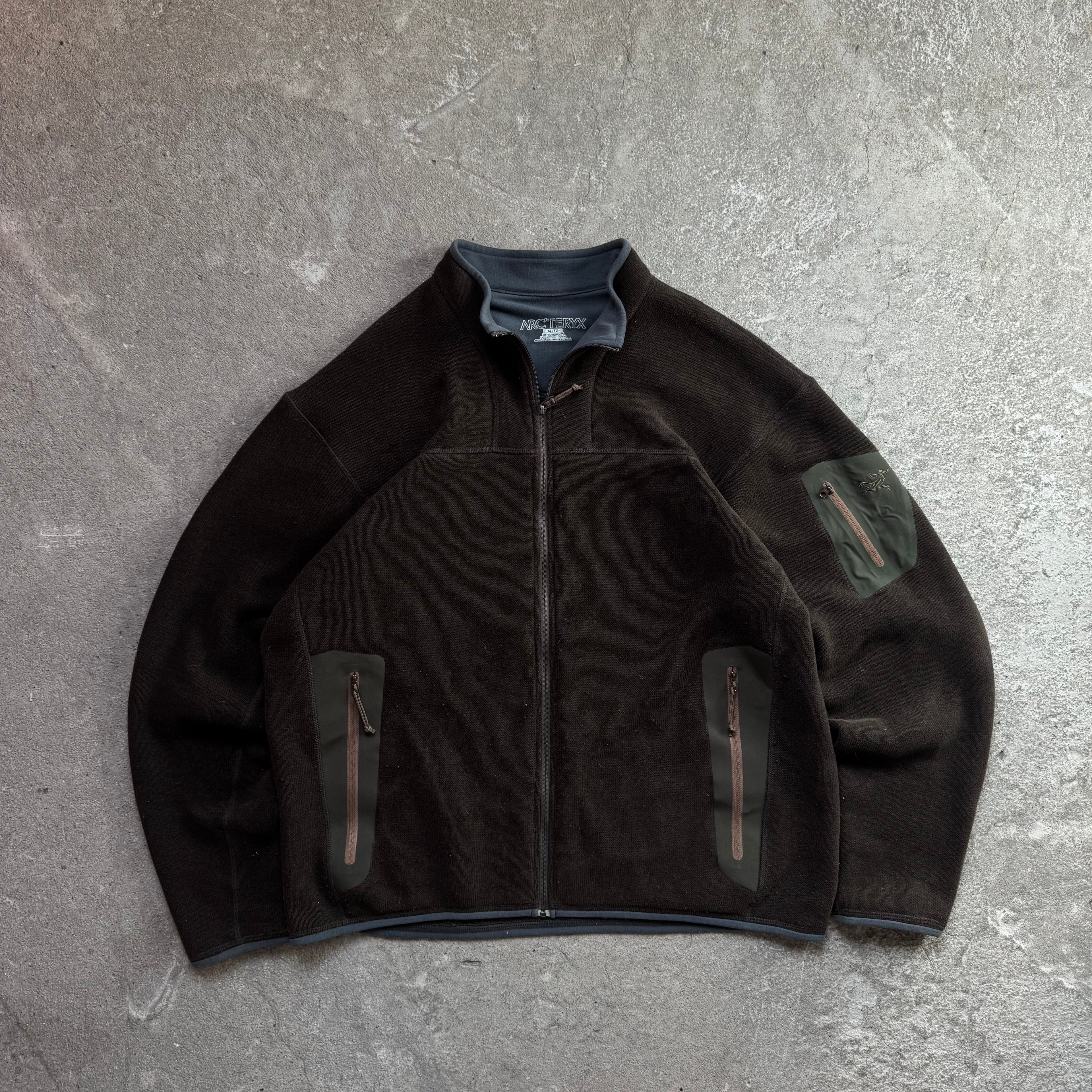 arc’teryx brown fleece
