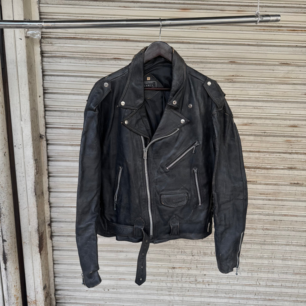 1970s harley davidson biker jacket - Med