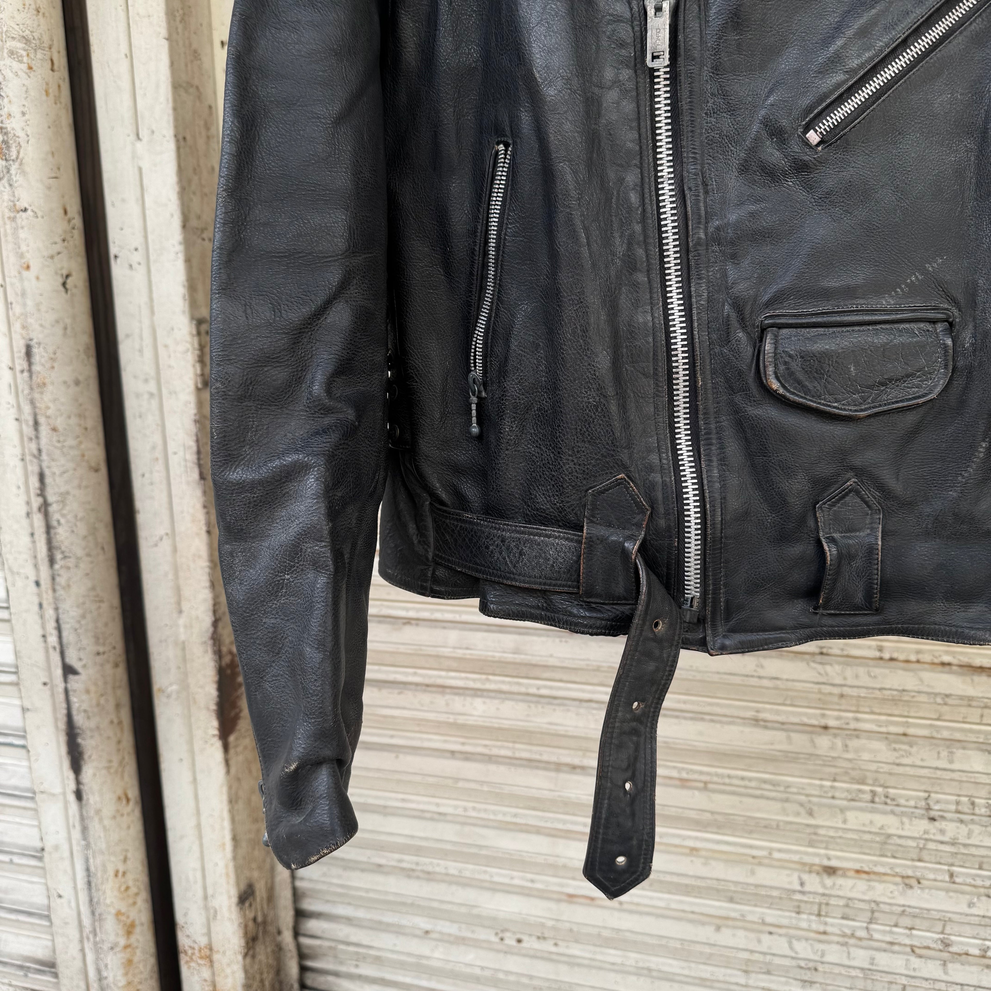 1970s harley davidson biker jacket - Med