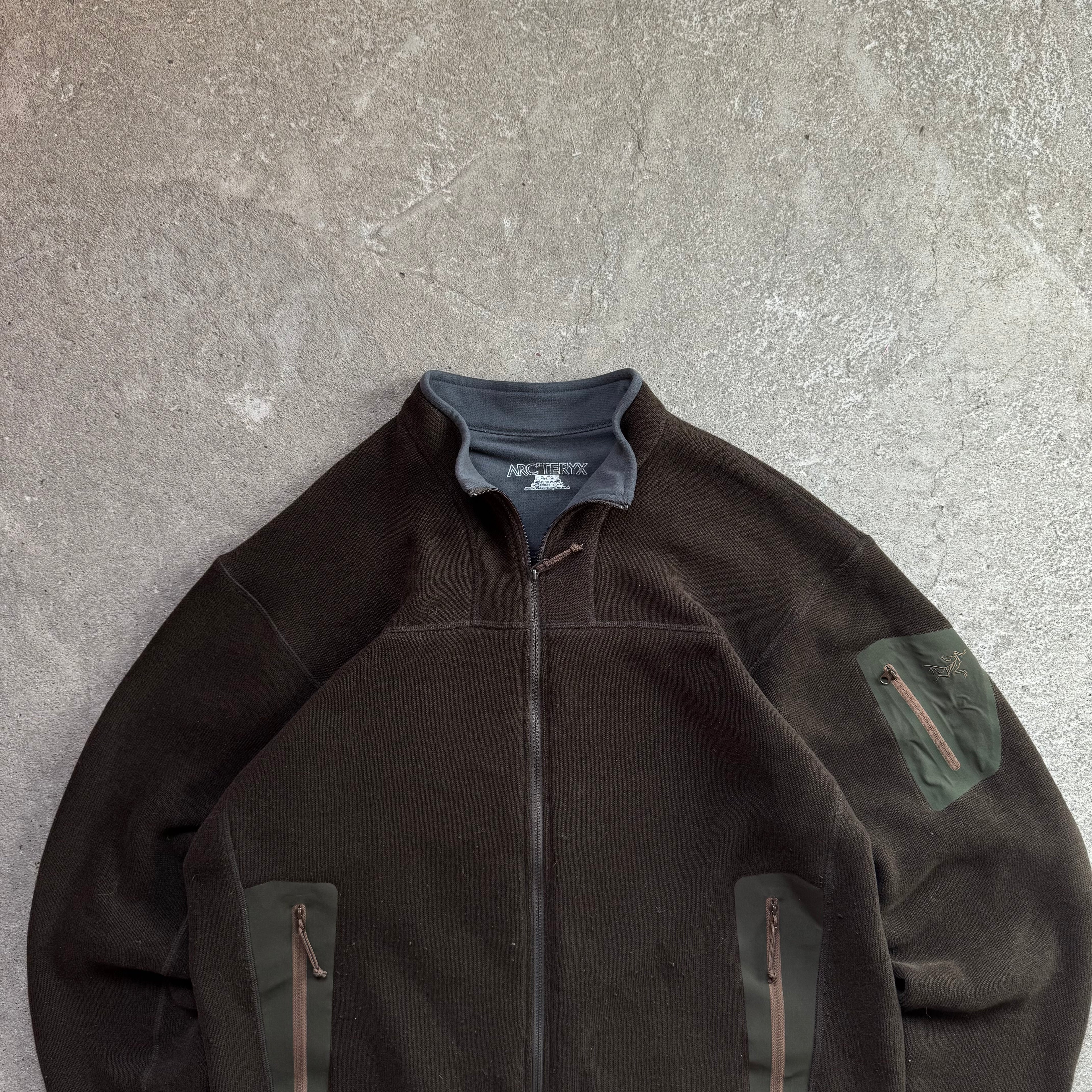 arc’teryx brown fleece