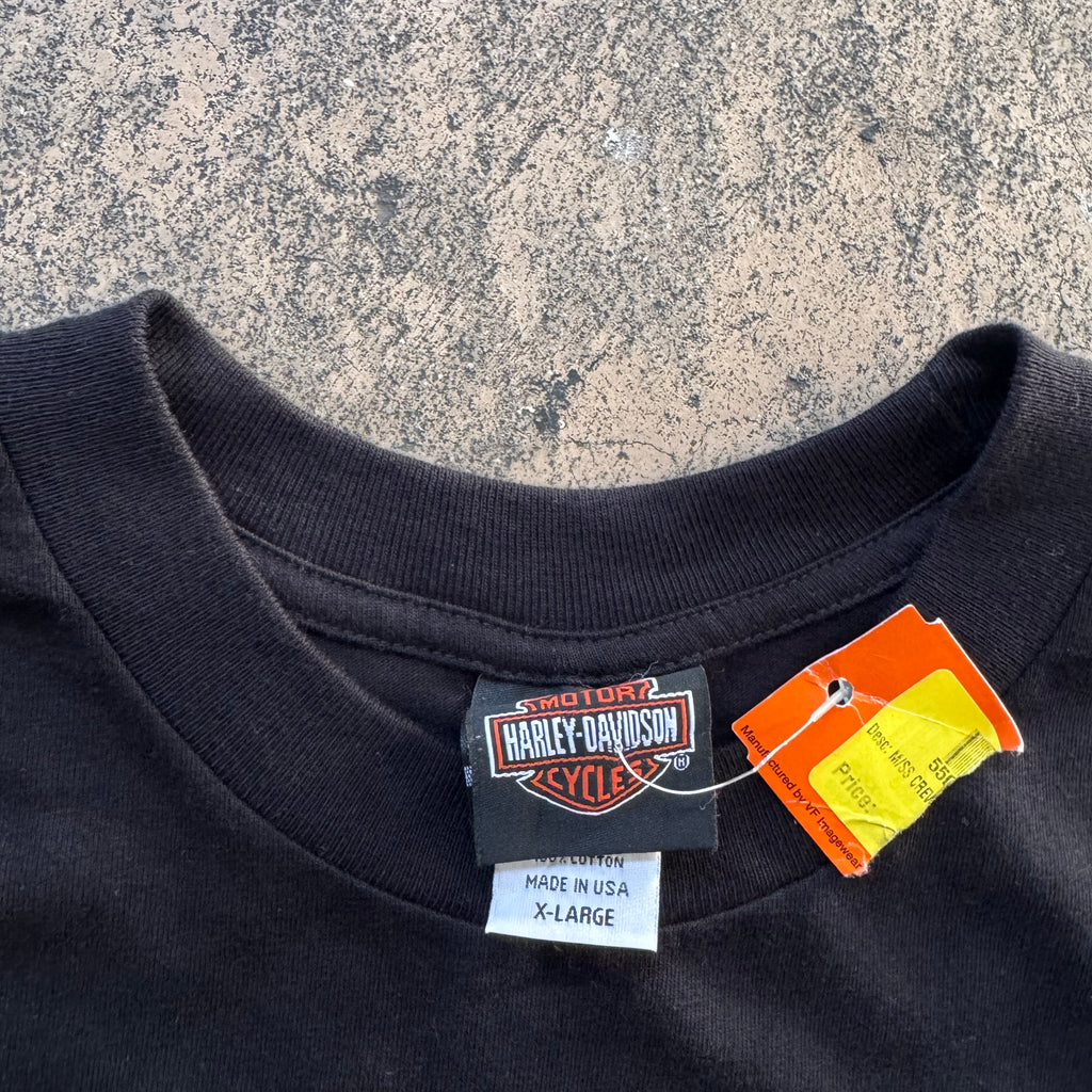 00s harley davidson flames tee - L/XL