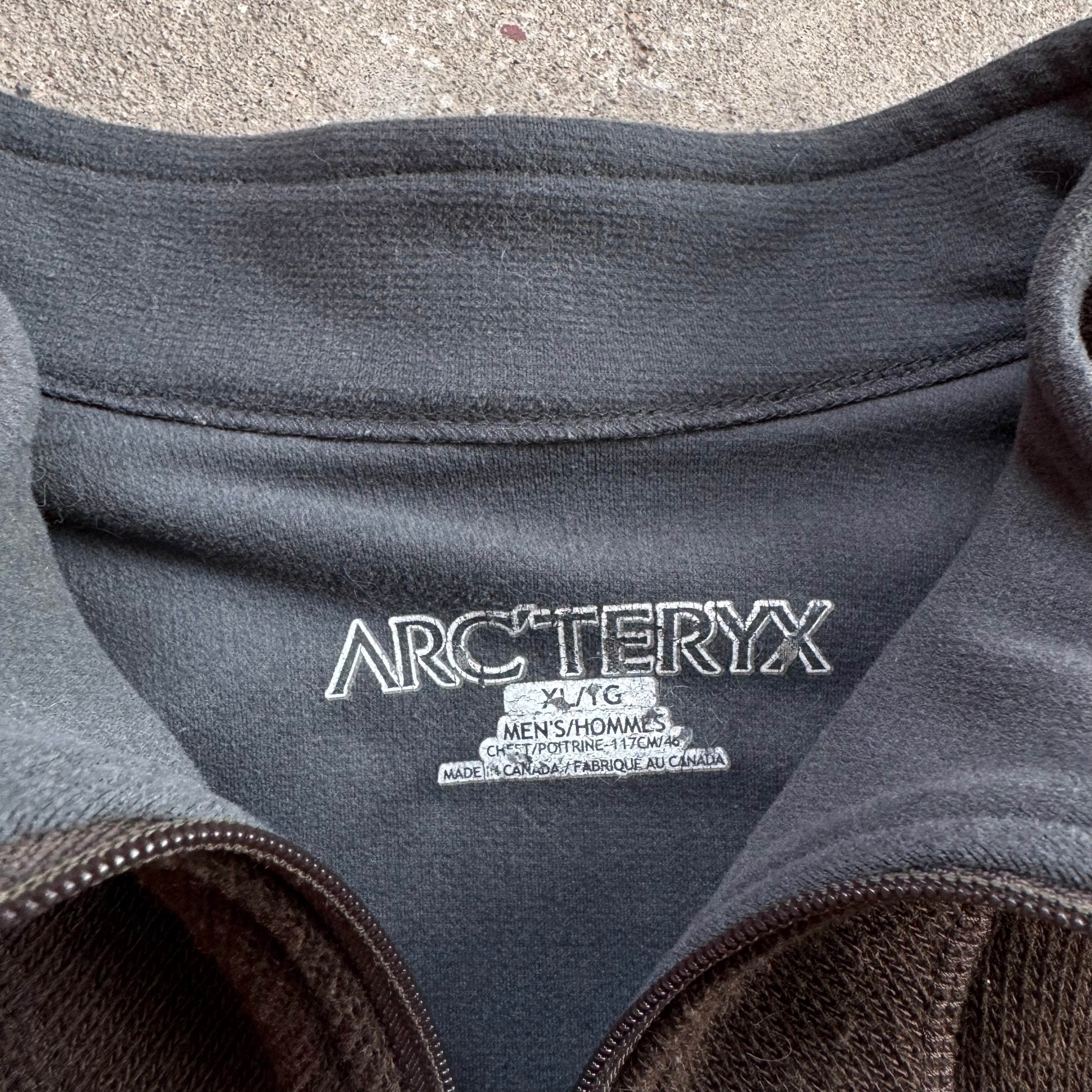arc’teryx brown fleece