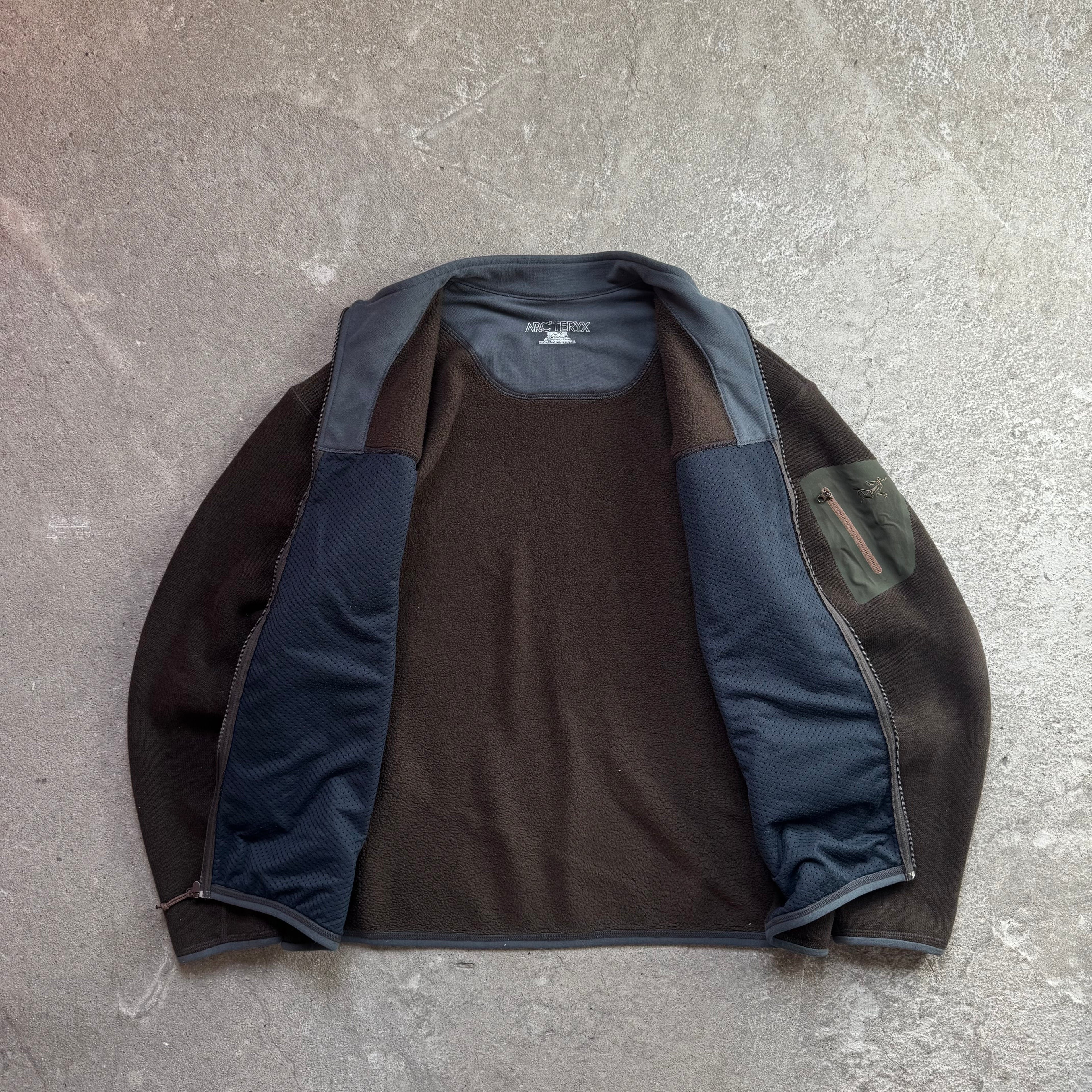 arc’teryx brown fleece