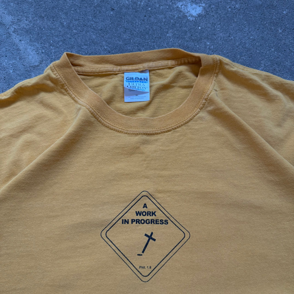 00s a work in progress jesus tee - XL