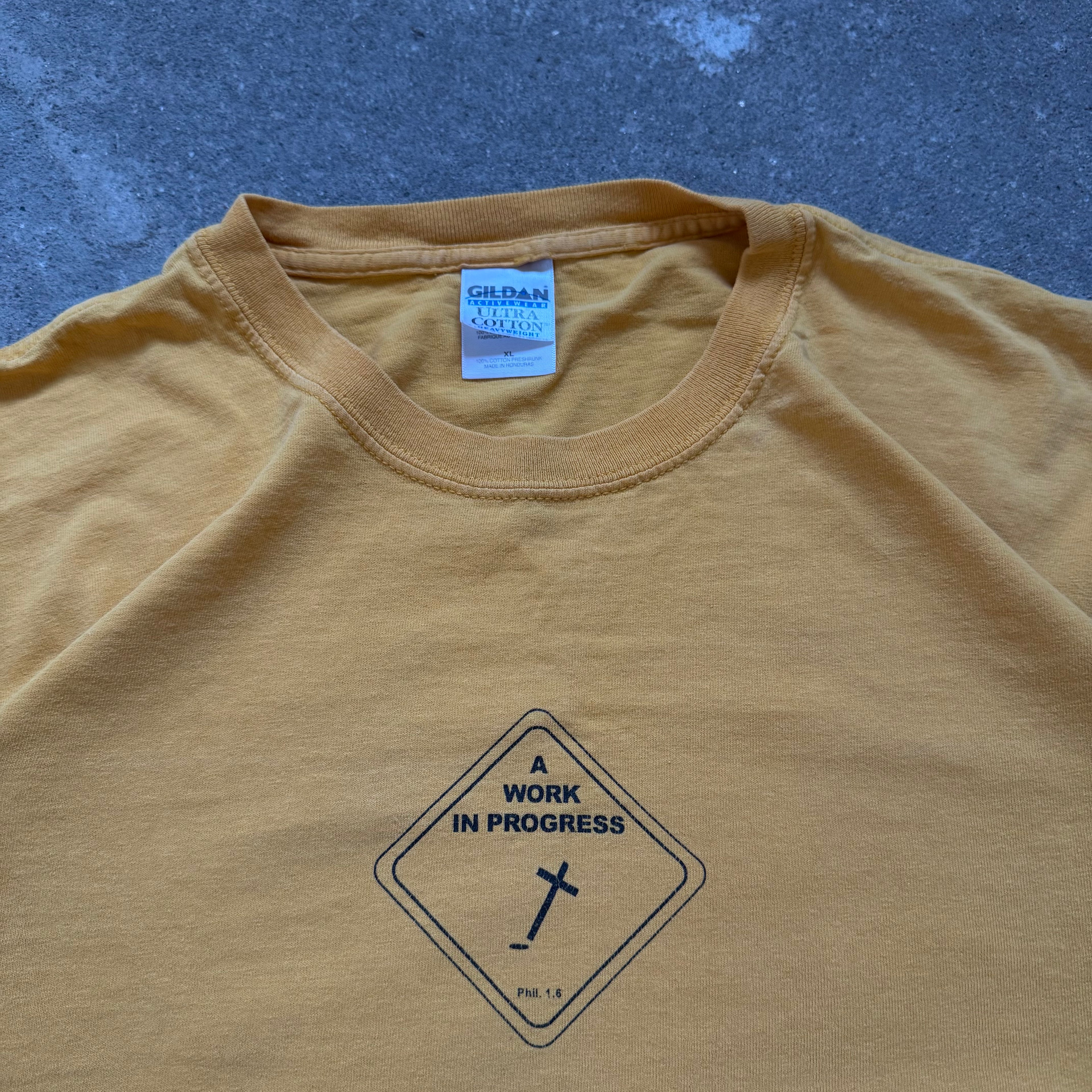 00s a work in progress jesus tee - XL