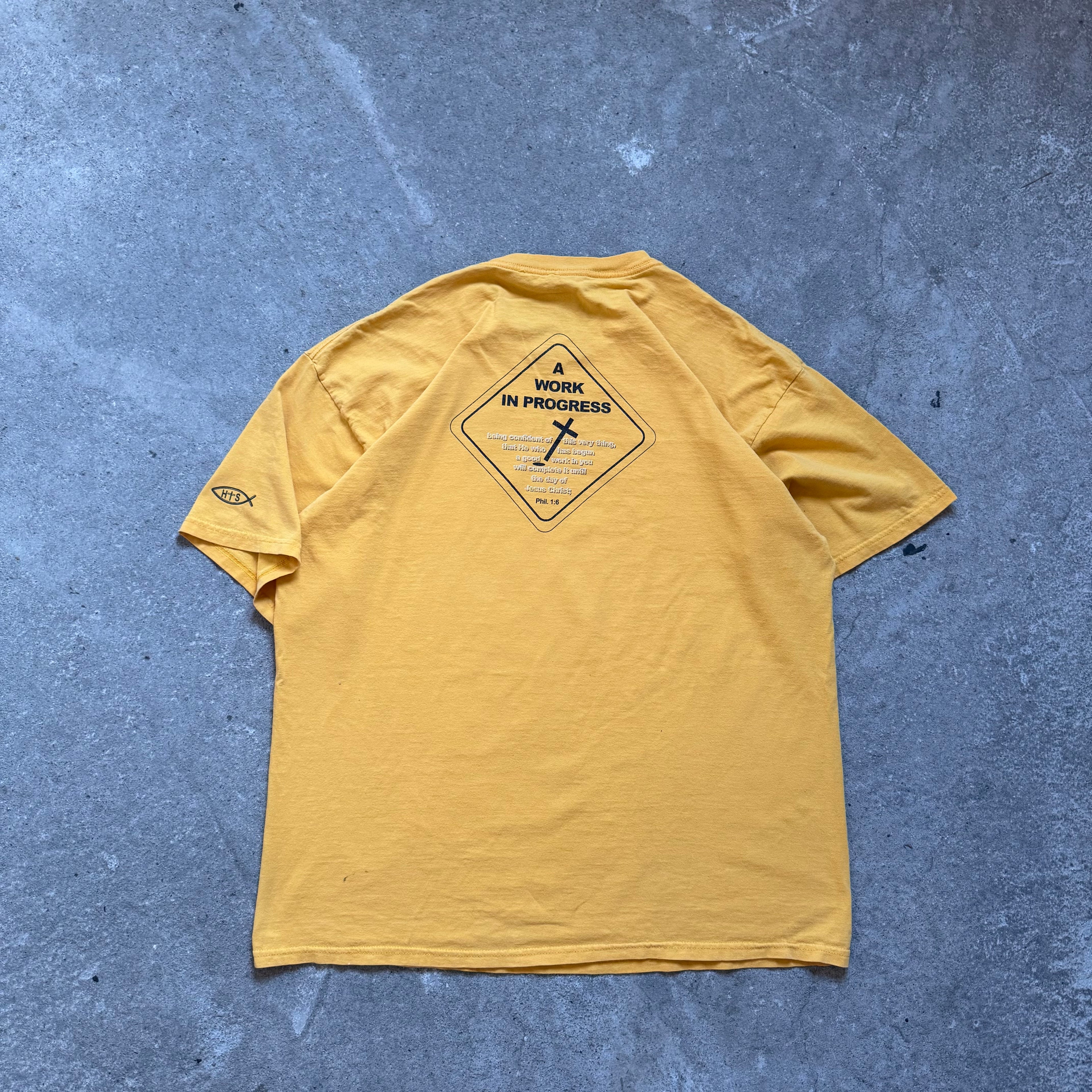 00s a work in progress jesus tee - XL