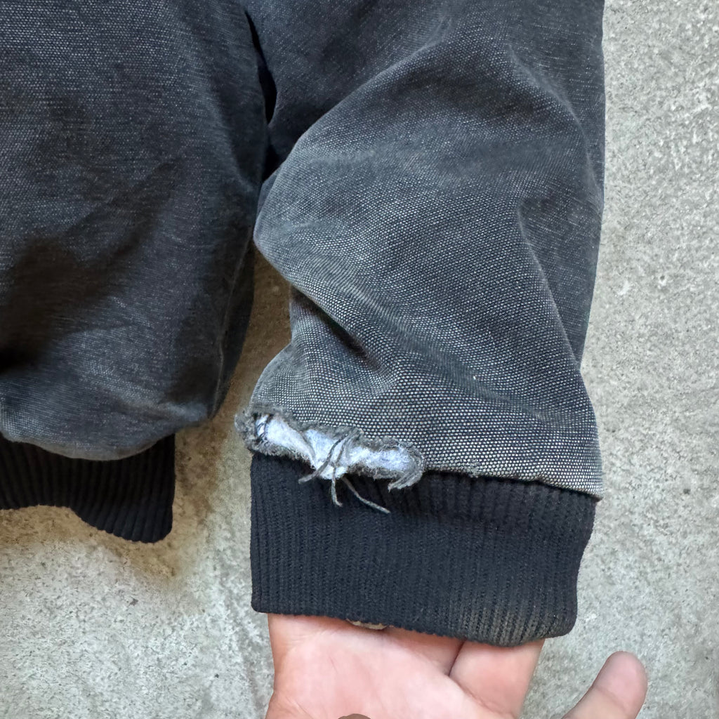 90s black carhartt duck active jacket - XL