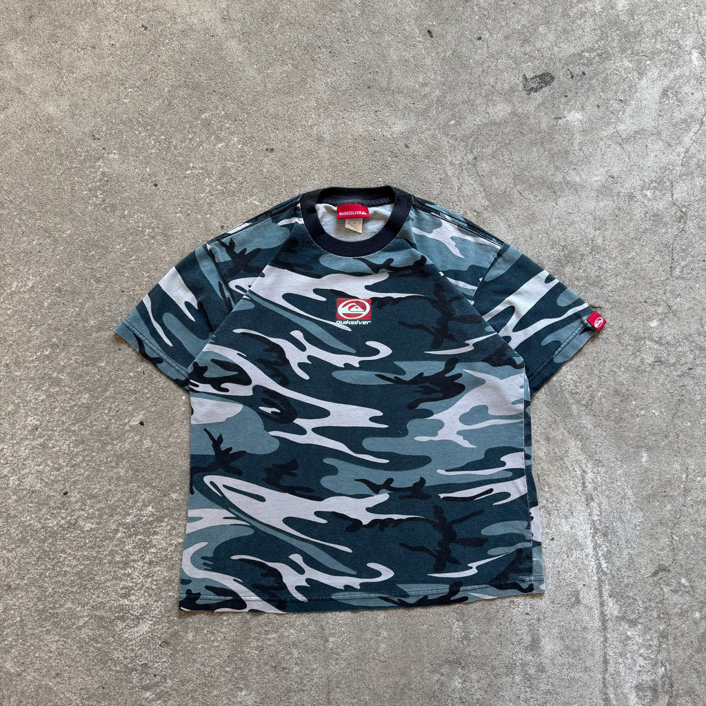 90s quicksilver camo tee - Small
