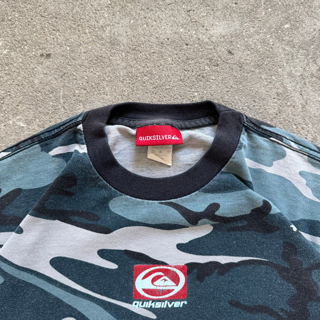 90s quicksilver camo tee - Small