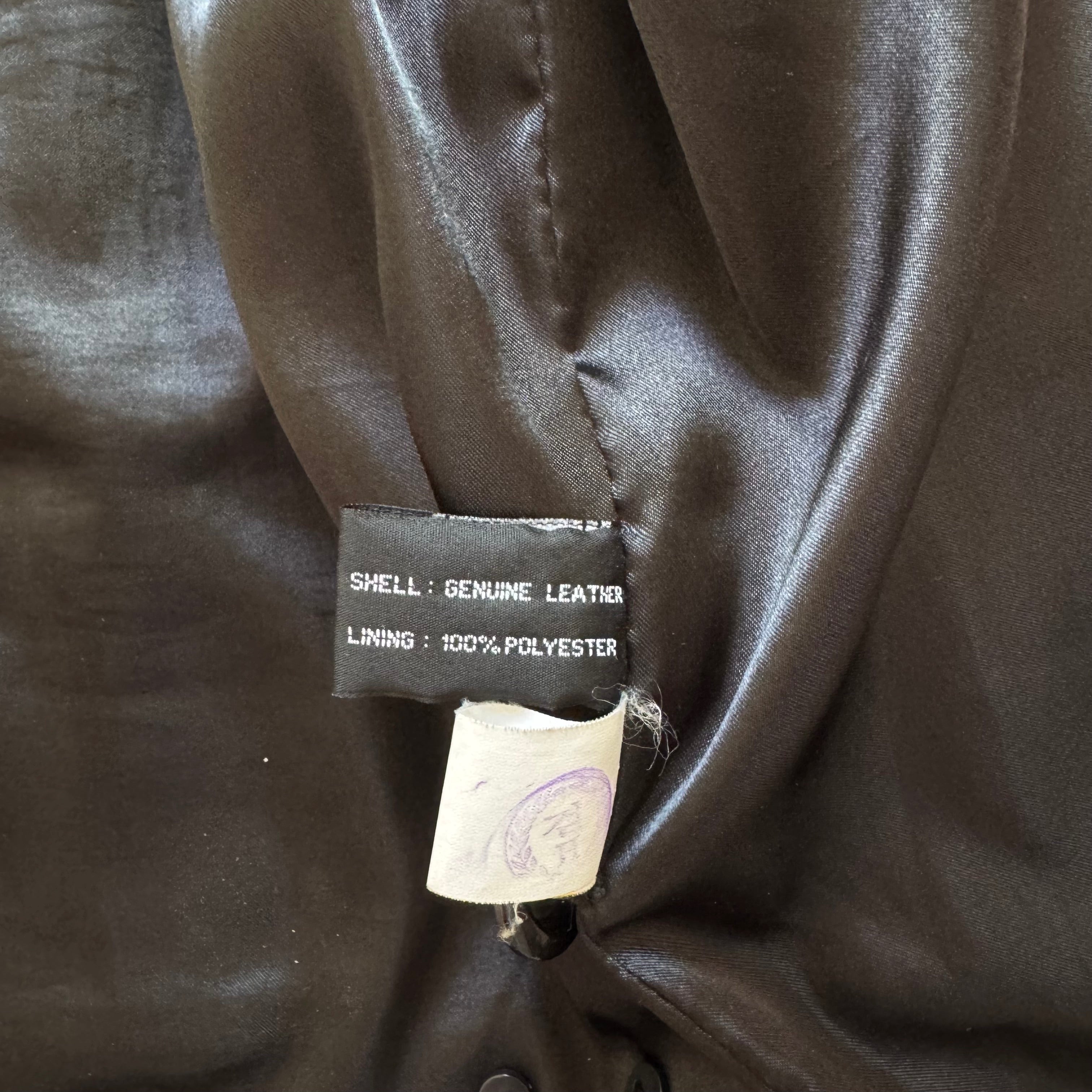 90s/80s genuine leather work jacket - M/L