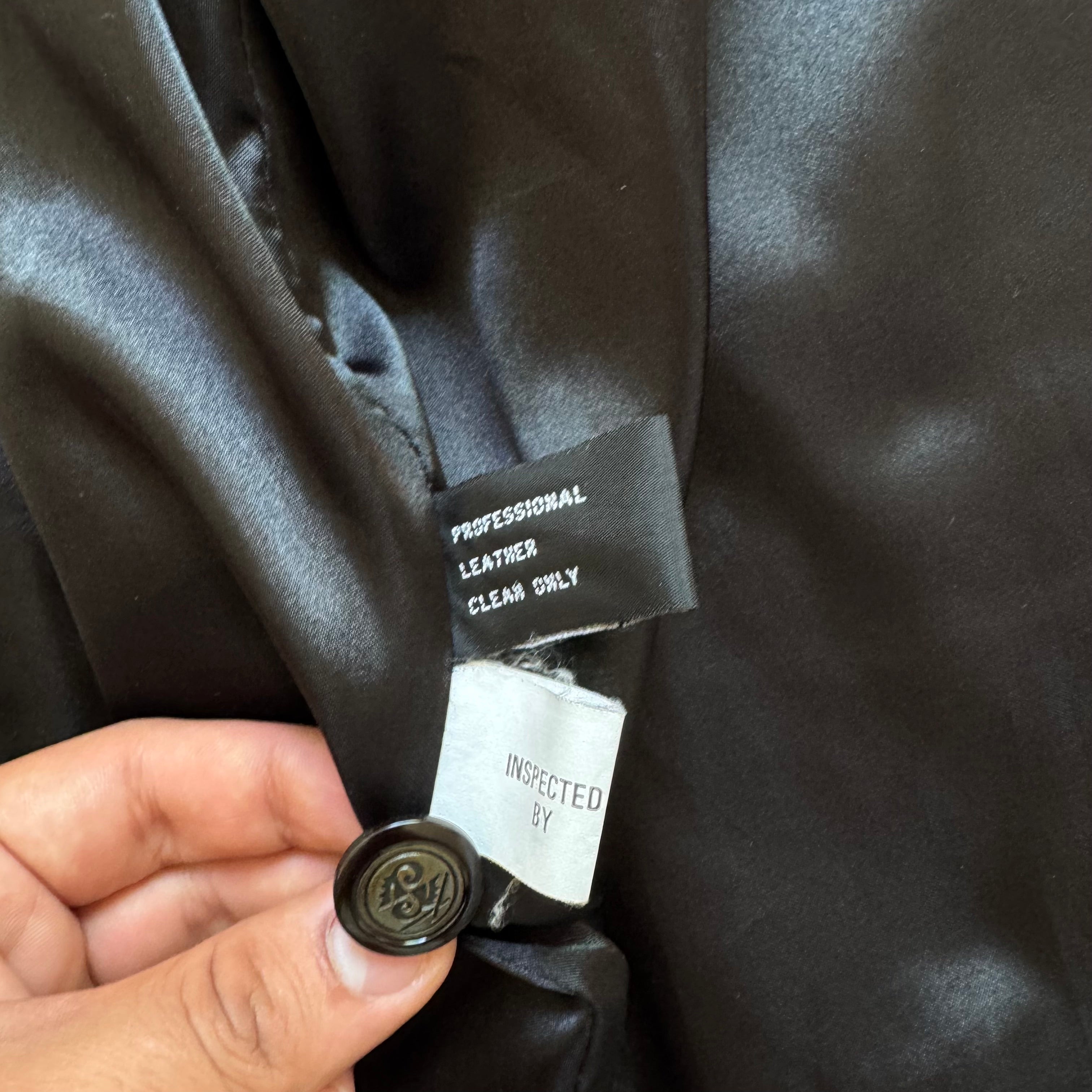 90s/80s genuine leather work jacket - M/L