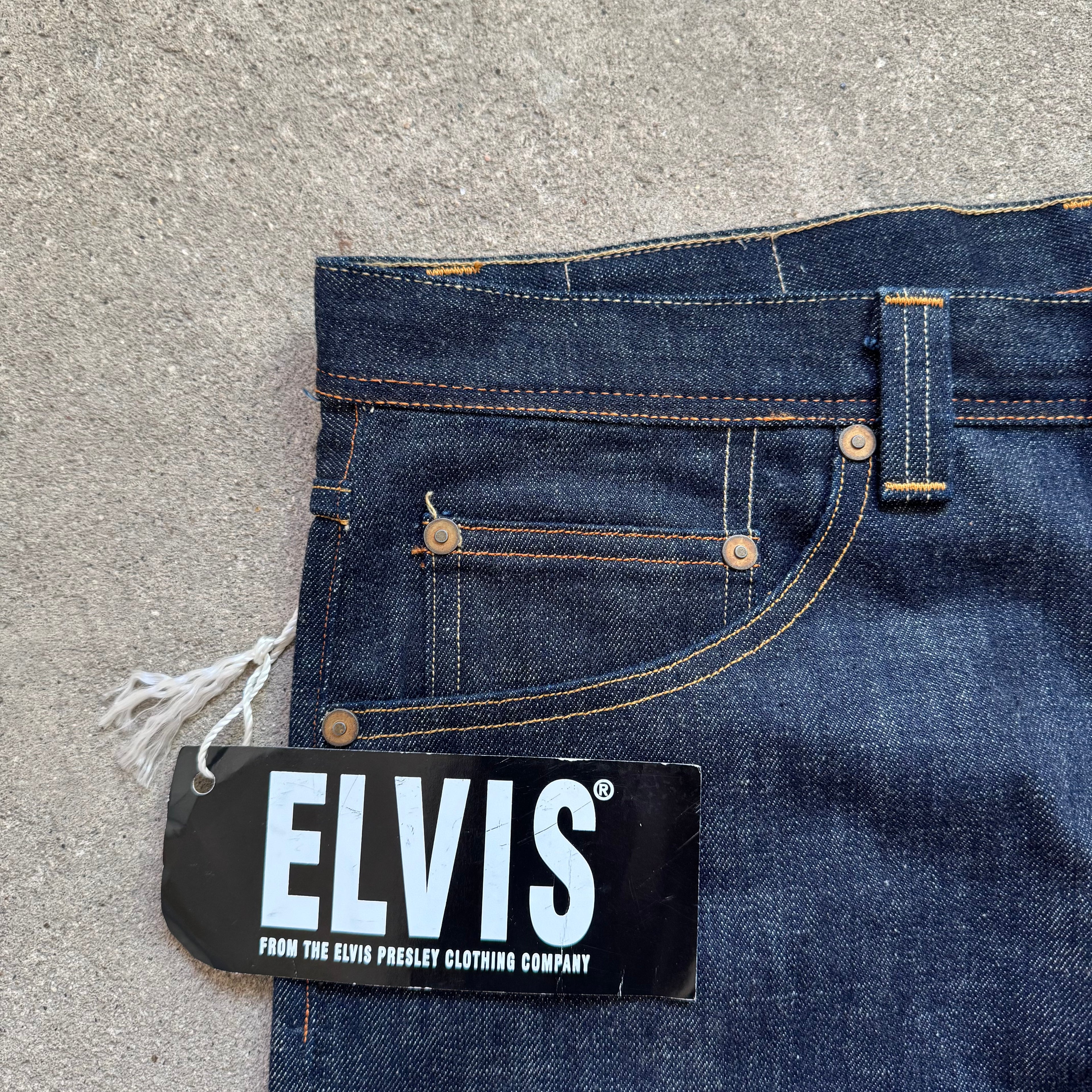 00s elvis wide leg selvedge denim jeans - 36'