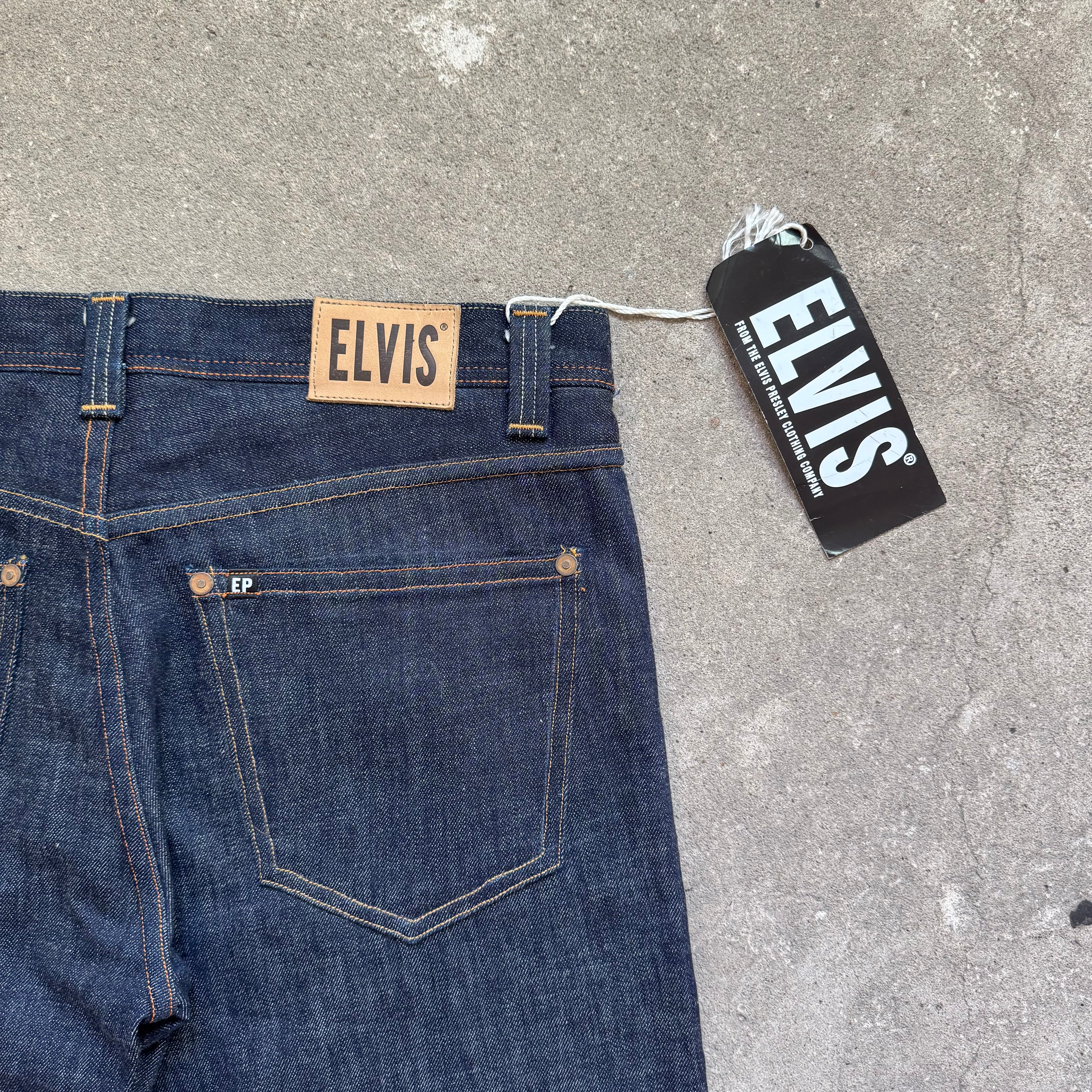 00s elvis wide leg selvedge denim jeans - 36'