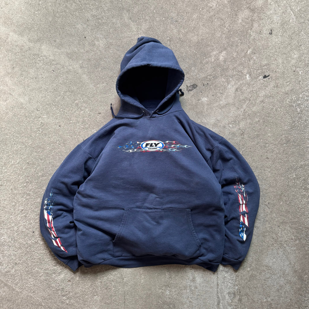 00s fly flames hoodie - Large/XL