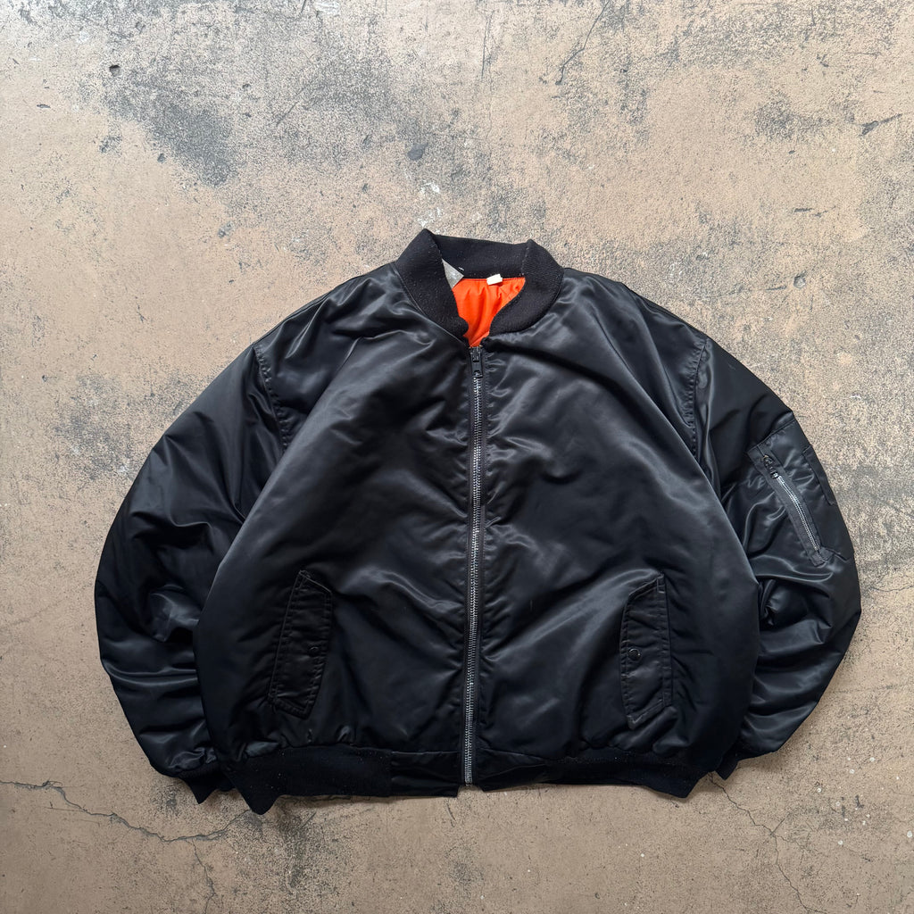 80s made in usa bomber jacket - XL
