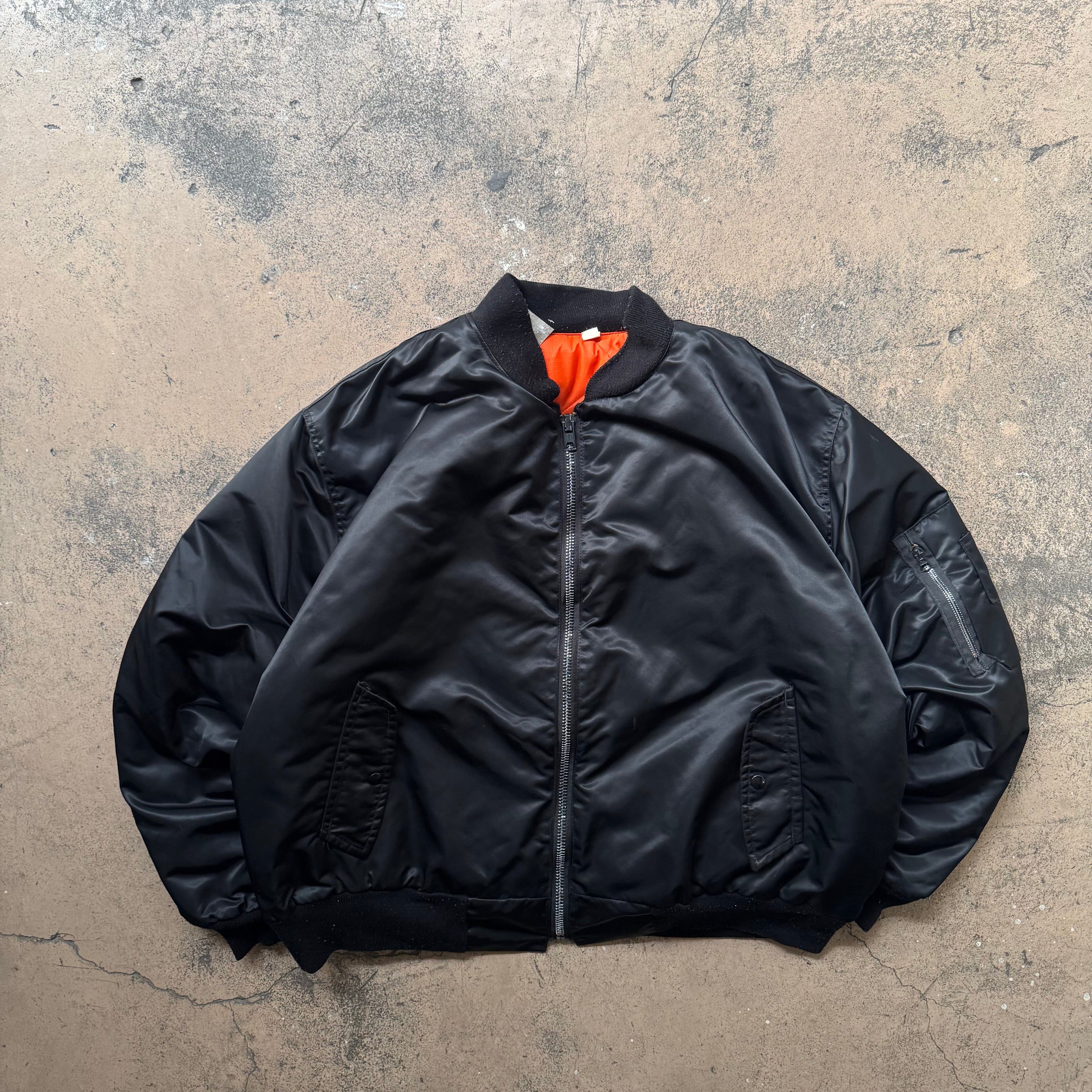 80s made in usa bomber jacket - XL