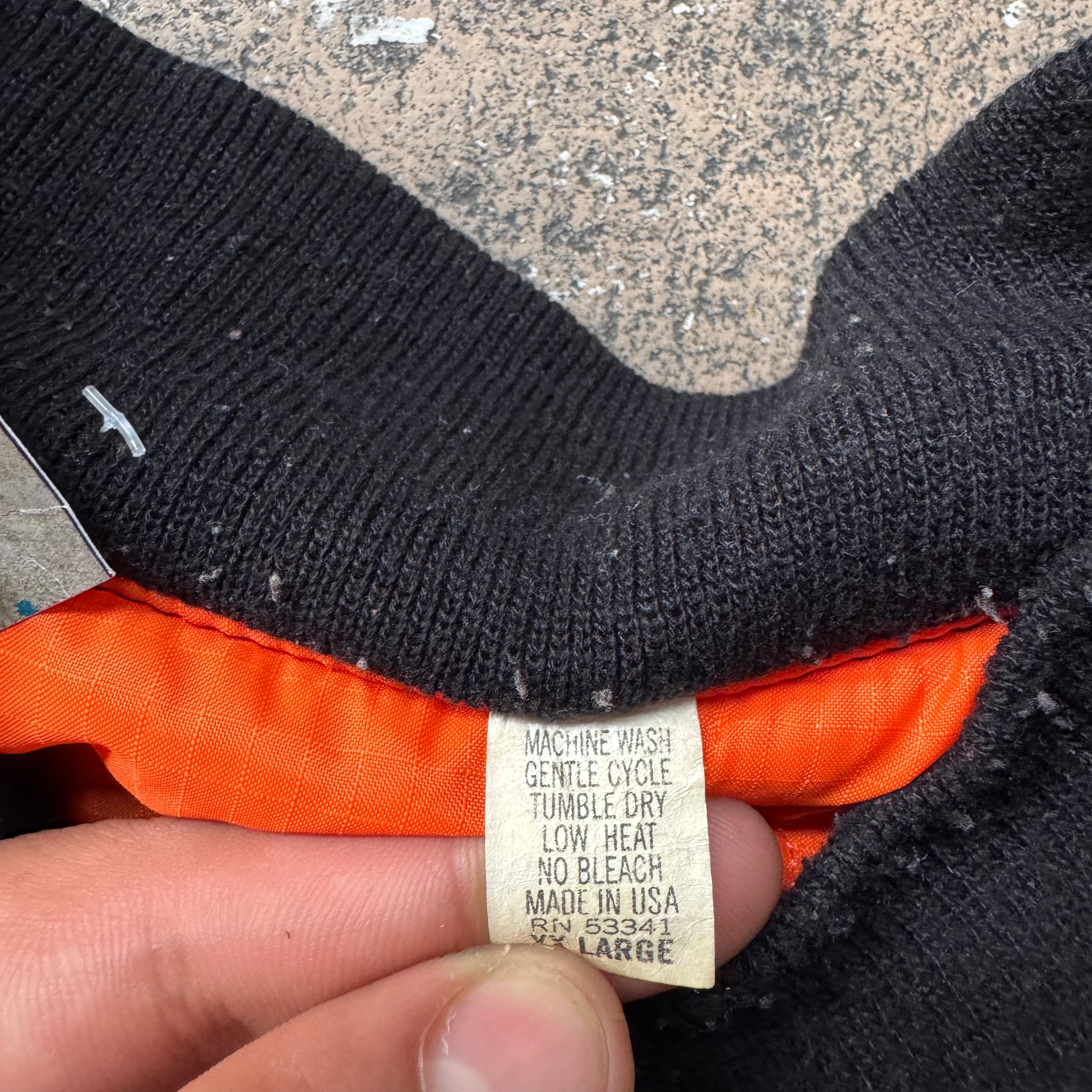 80s made in usa bomber jacket - XL
