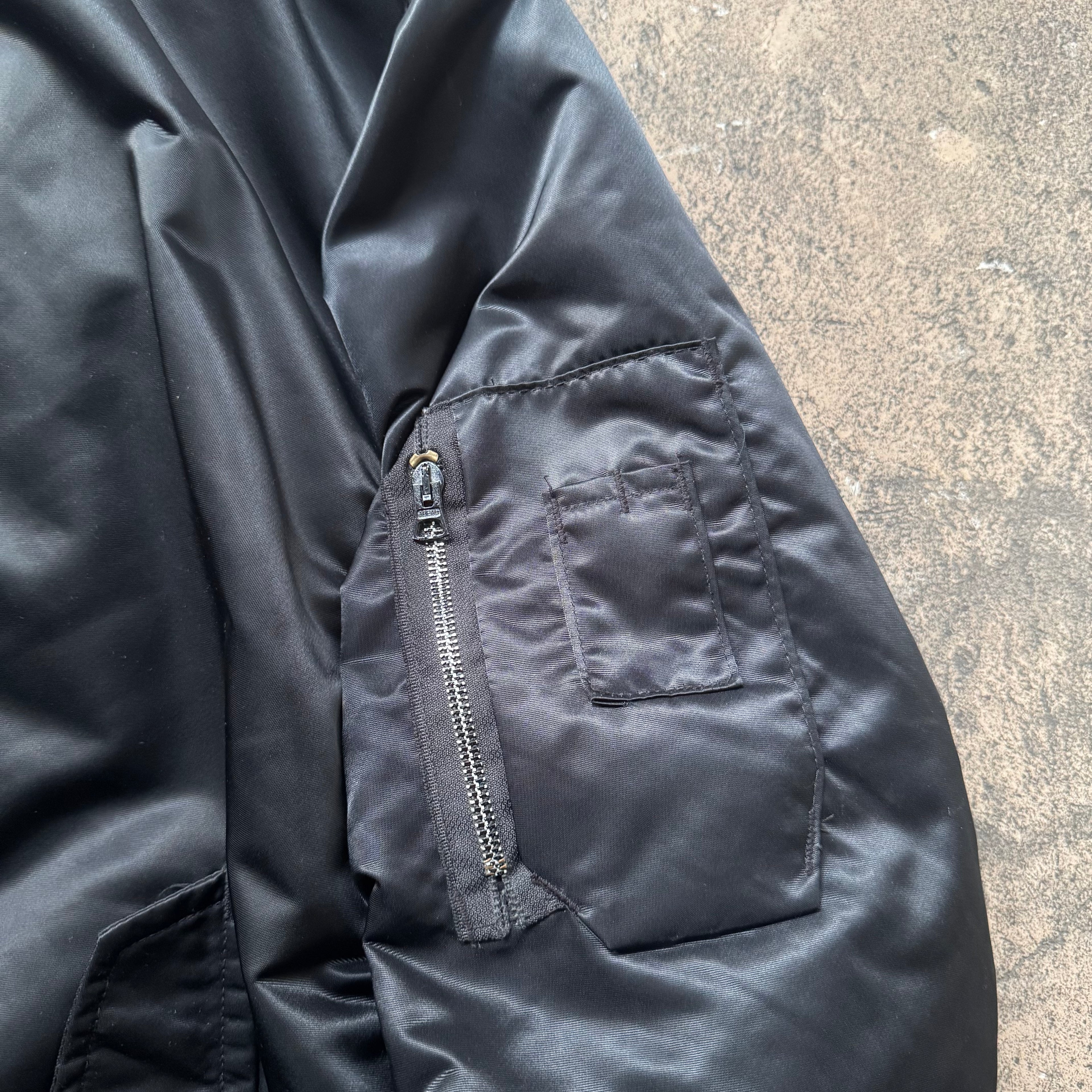80s made in usa bomber jacket - XL