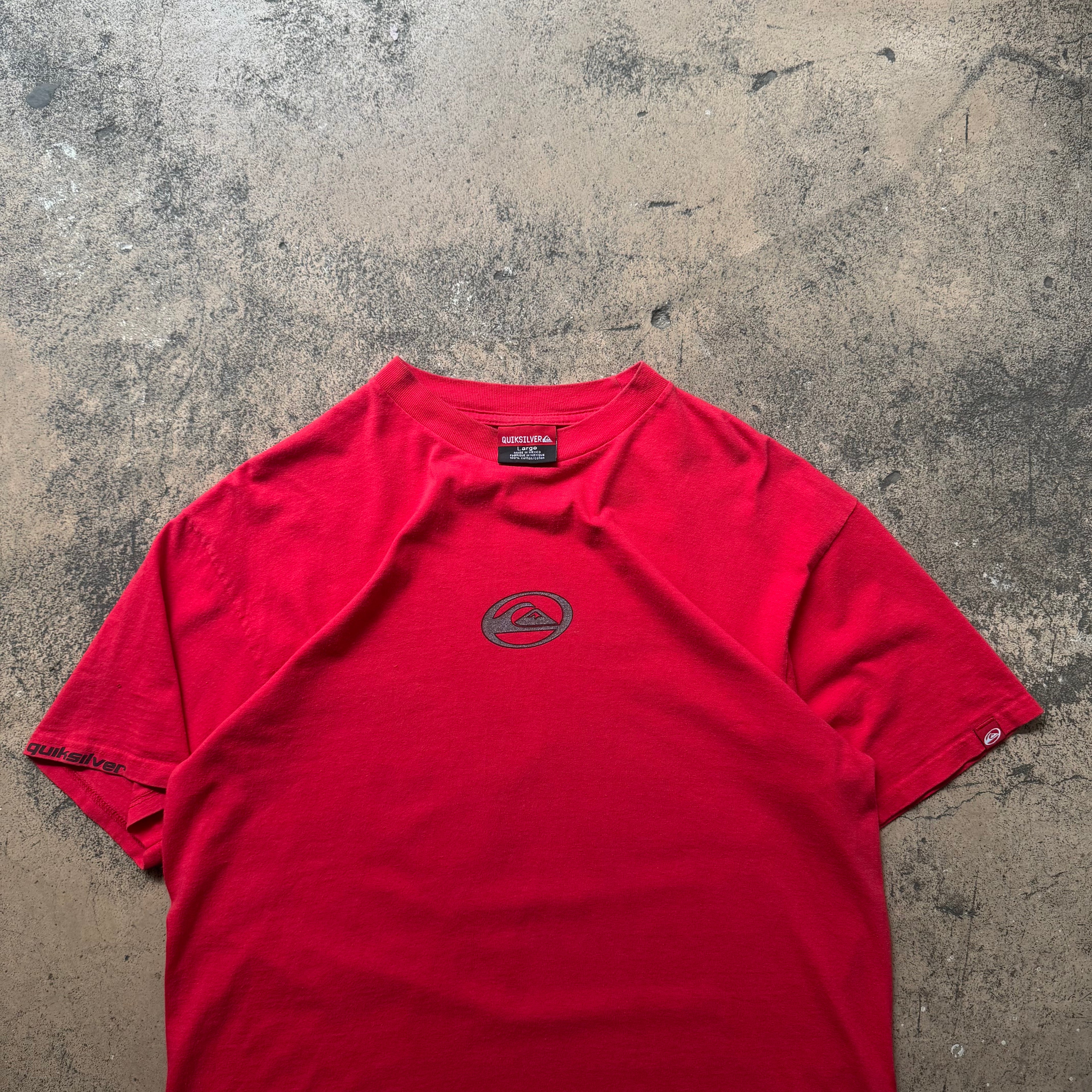00s quiksilver glossy tee - Large
