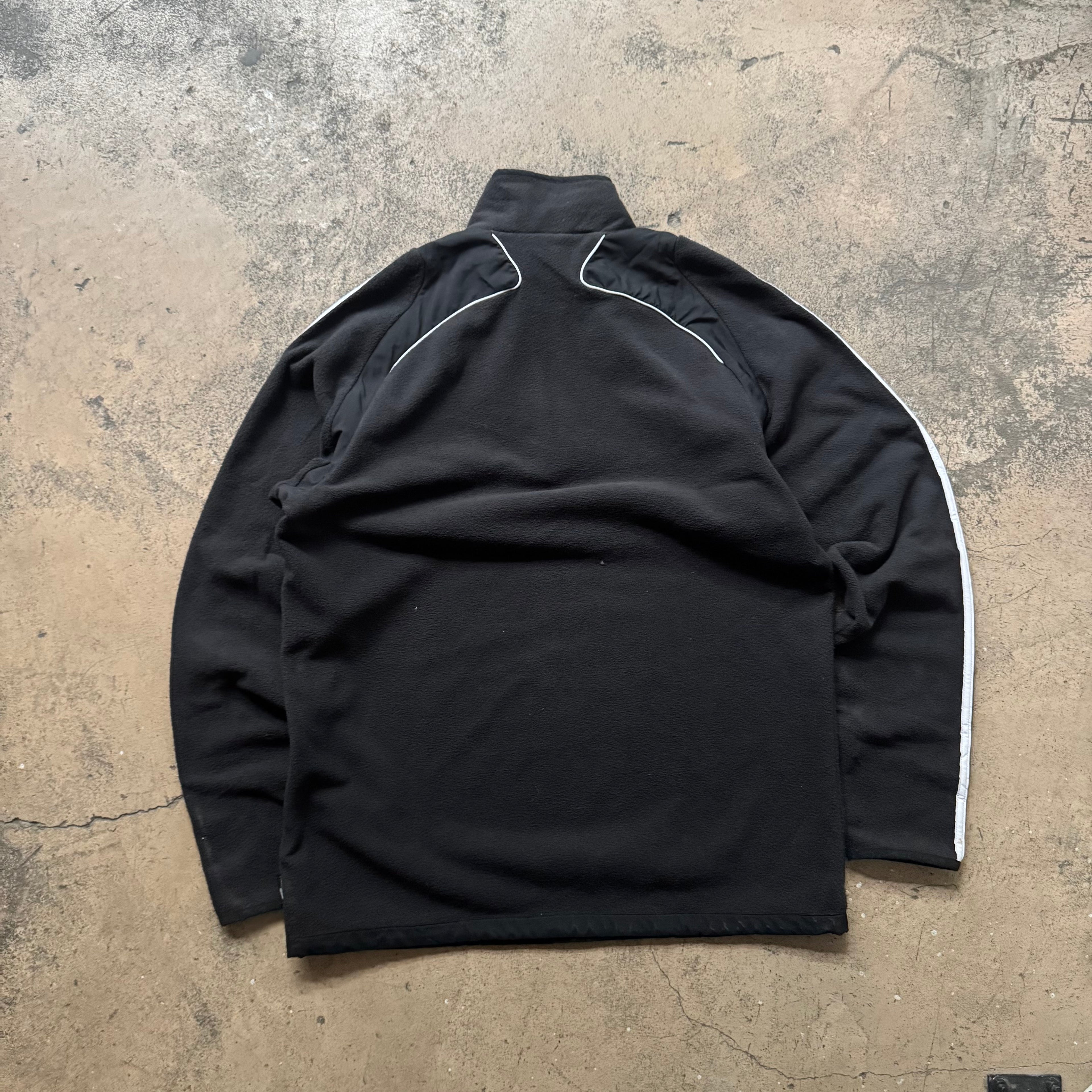 00s adidas football fleece 1/4 zip - Large