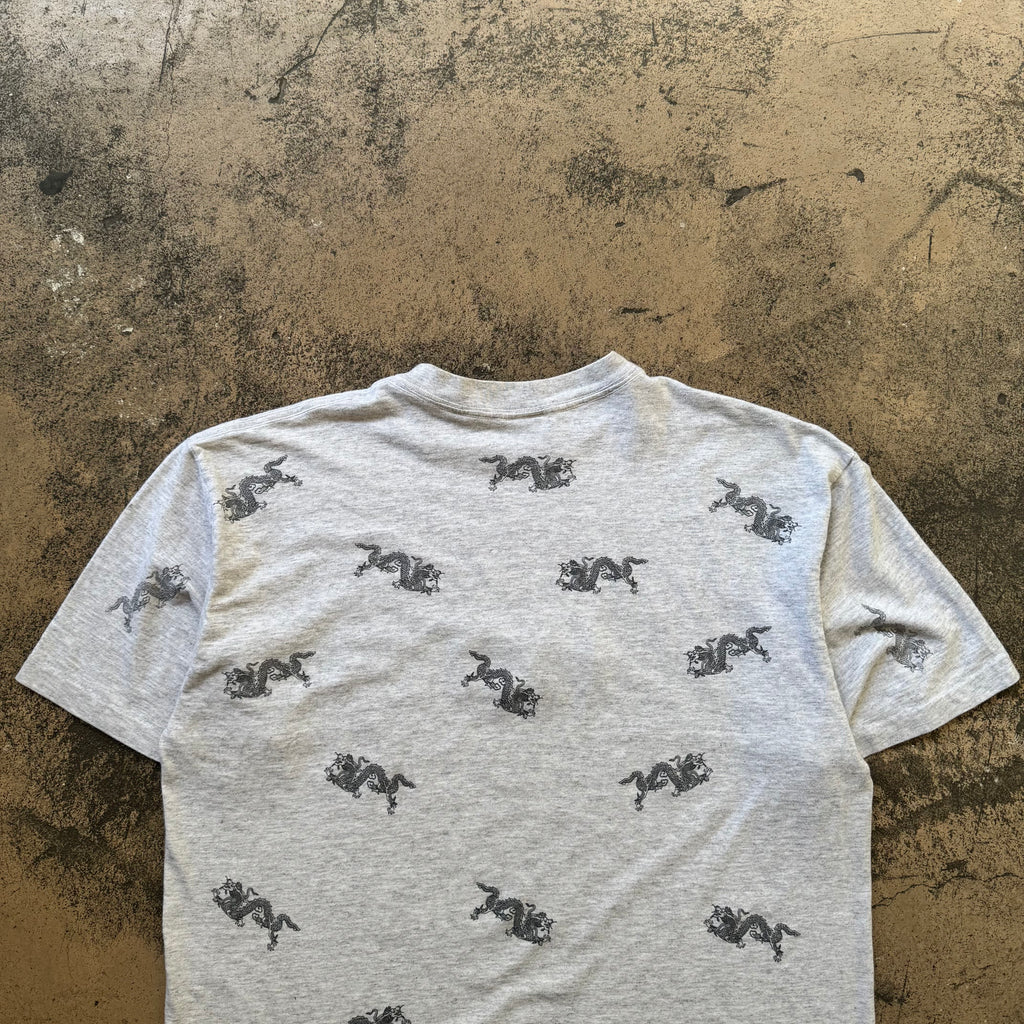 90s hong kong tee shirt all over print - L