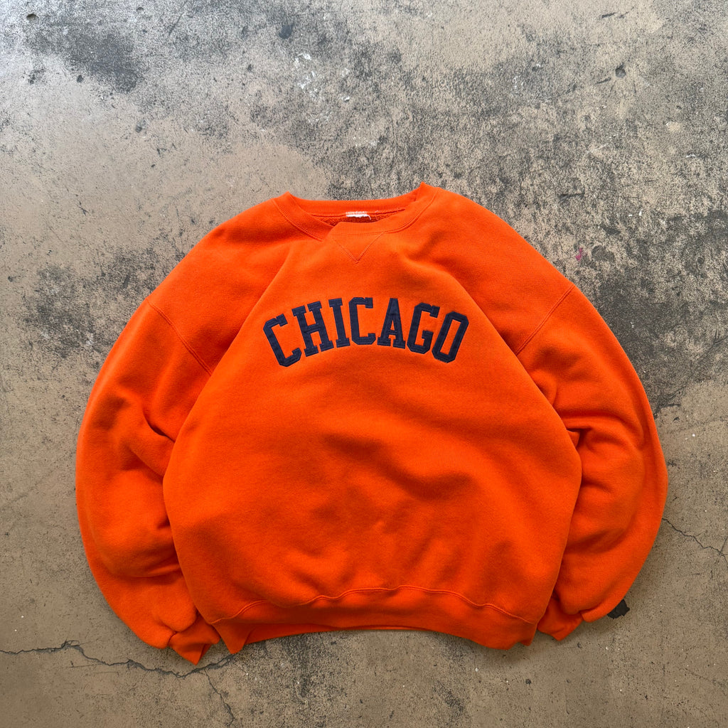 90s chicago orange crew - XL