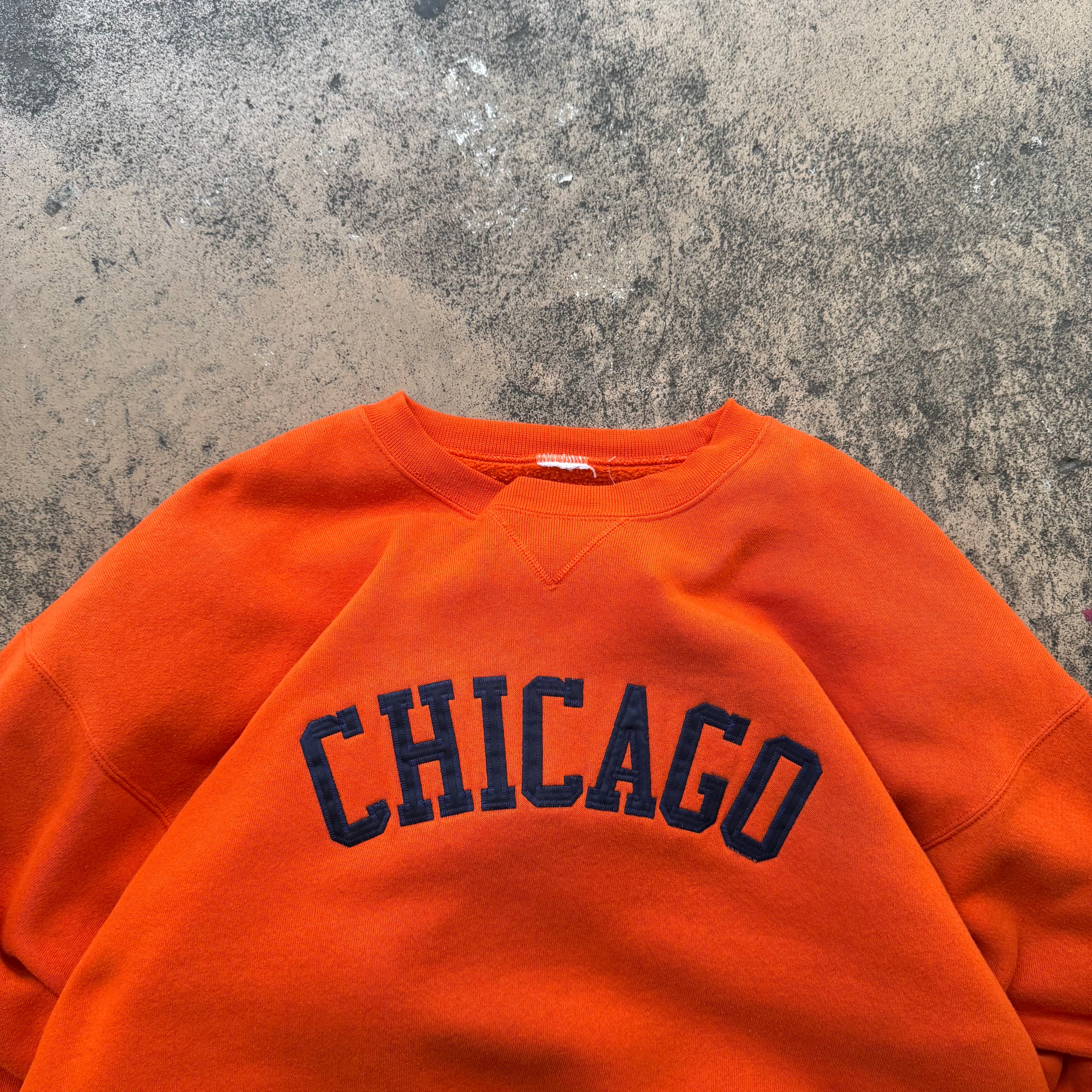 90s chicago orange crew - XL