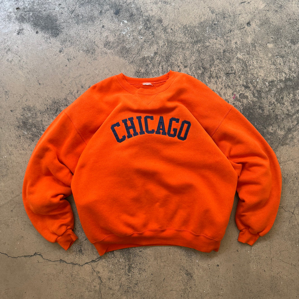 90s chicago orange crew - XL