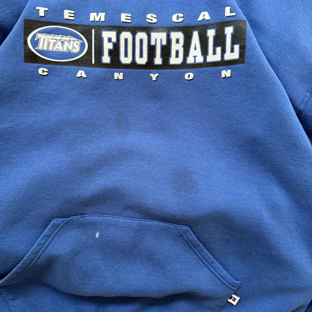 90s russell athletic hoodie - XL