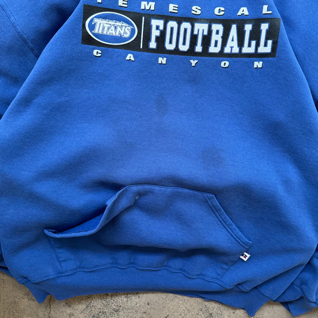 90s russell athletic hoodie - XL
