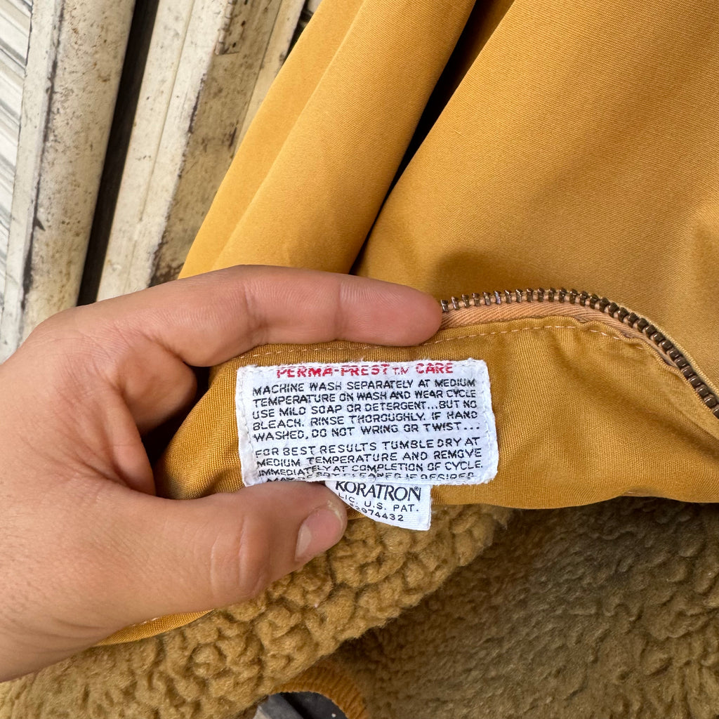 60s/70s sears harrington style sherpa lined jacket - M/L