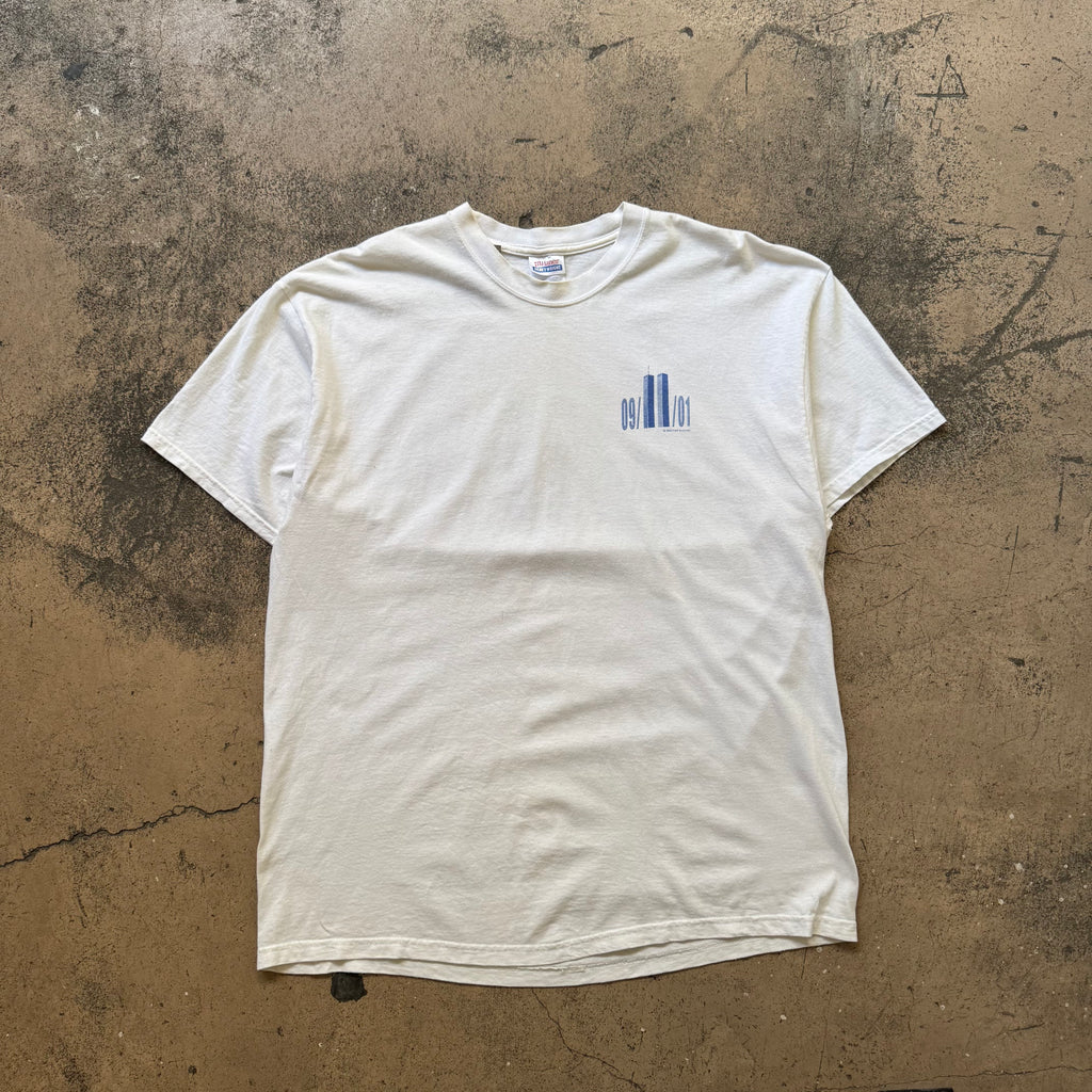 2001 9/11 twin towers tee - XL