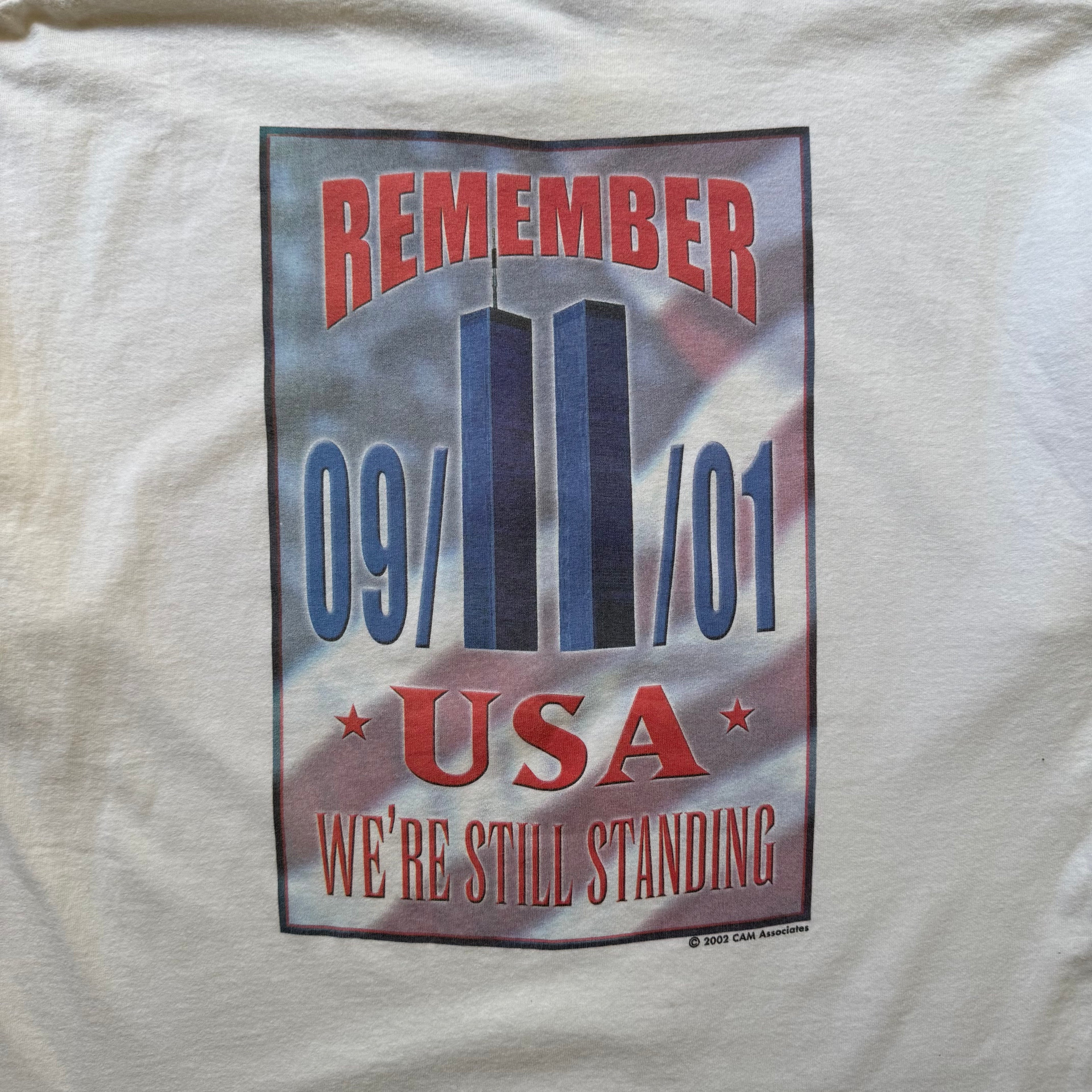 2001 9/11 twin towers tee - XL