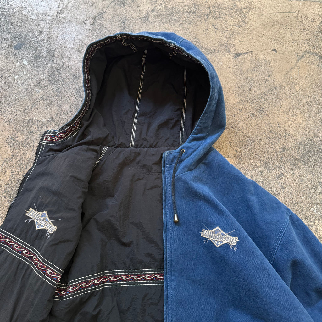 90s billabong reversible aztec jacket - Large