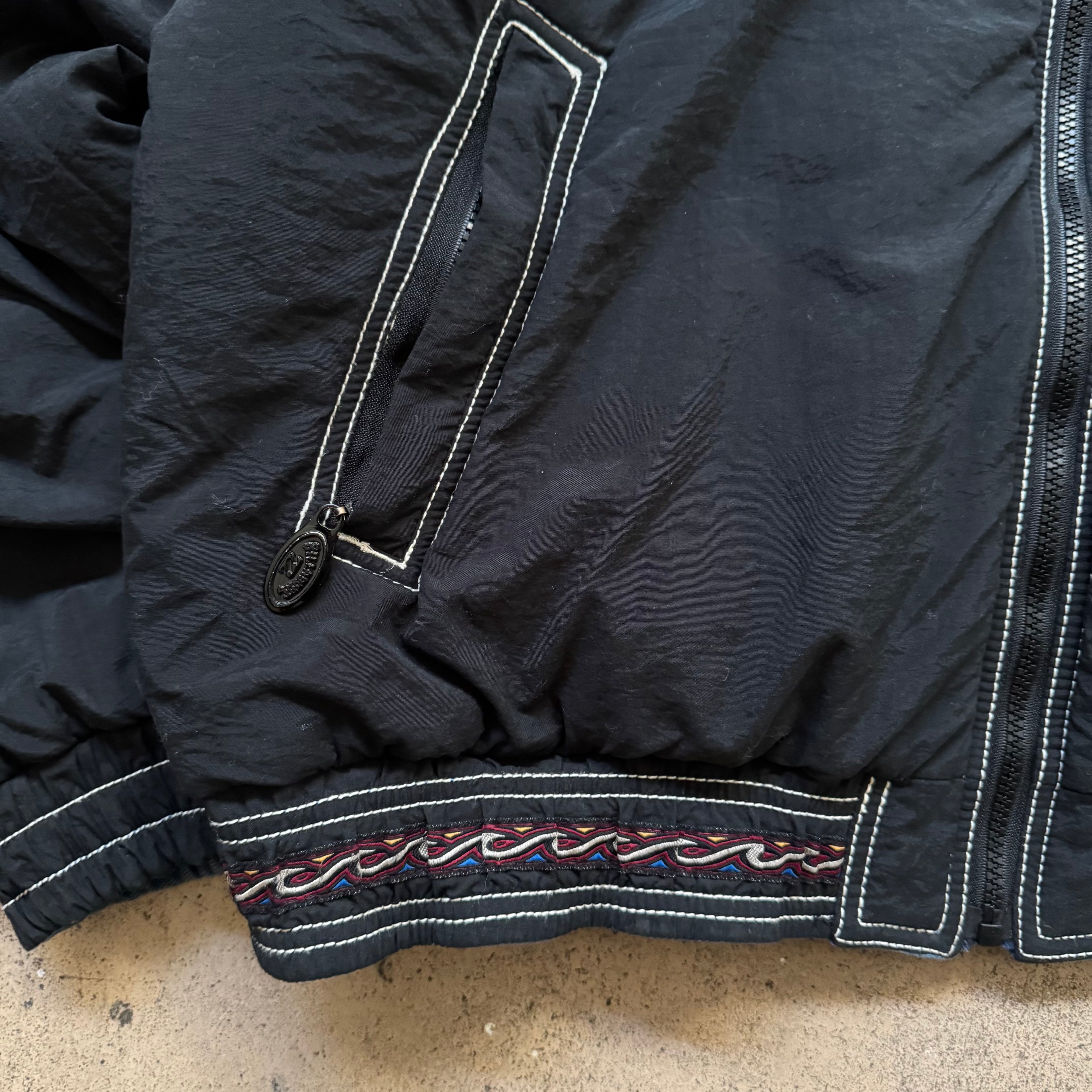 90s billabong reversible aztec jacket - Large