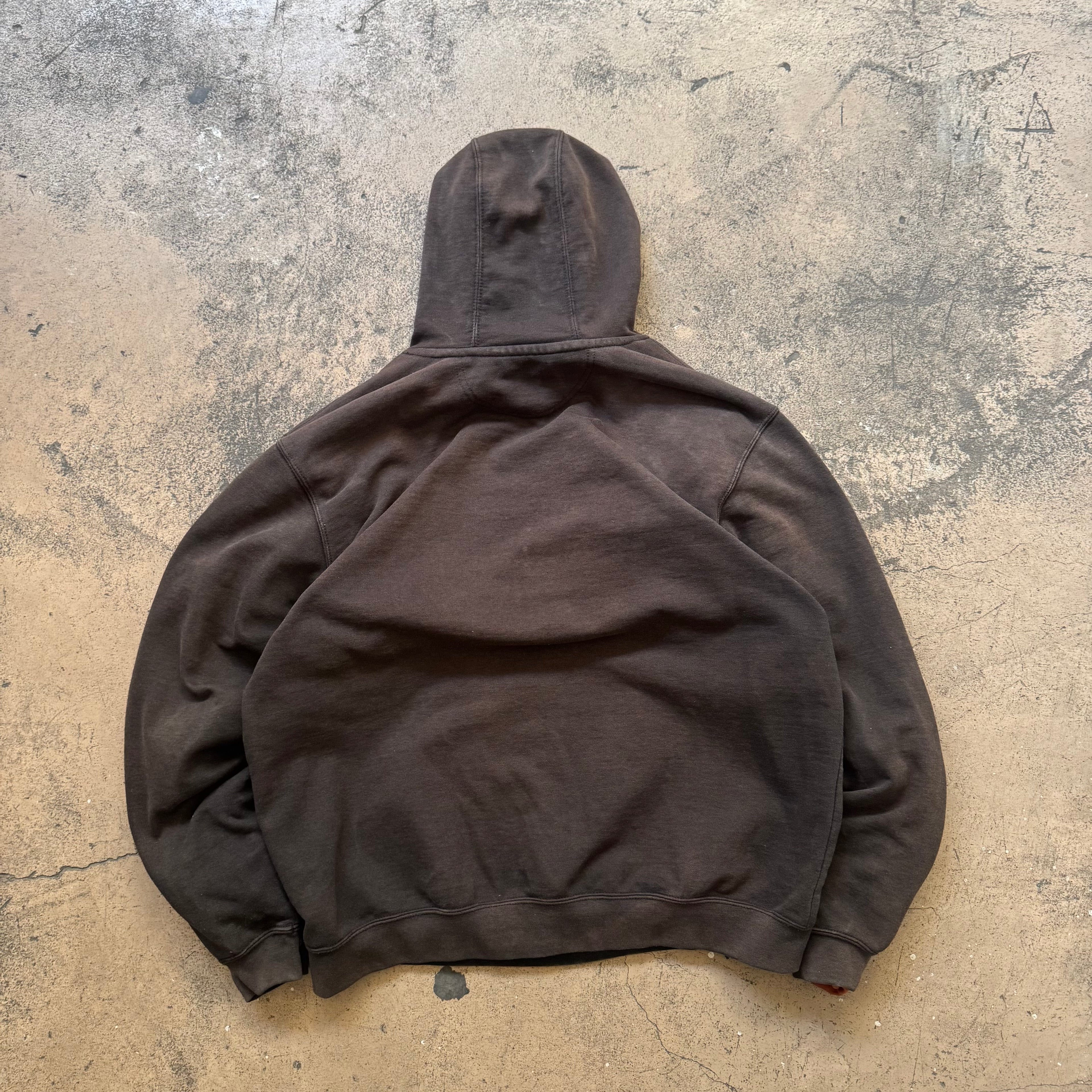 00s faded black carhartt hoodie - Large