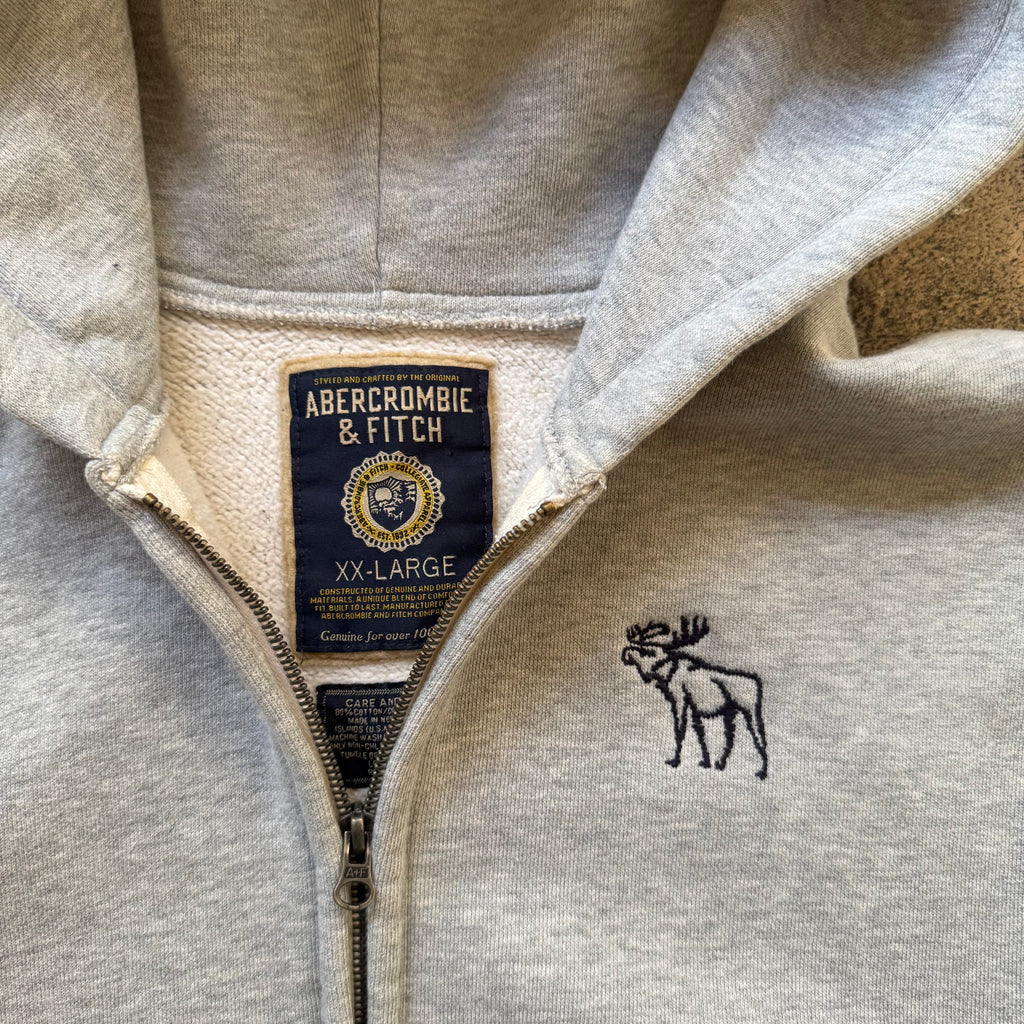 00s abercrombie and fitch zip up hoodie - XL