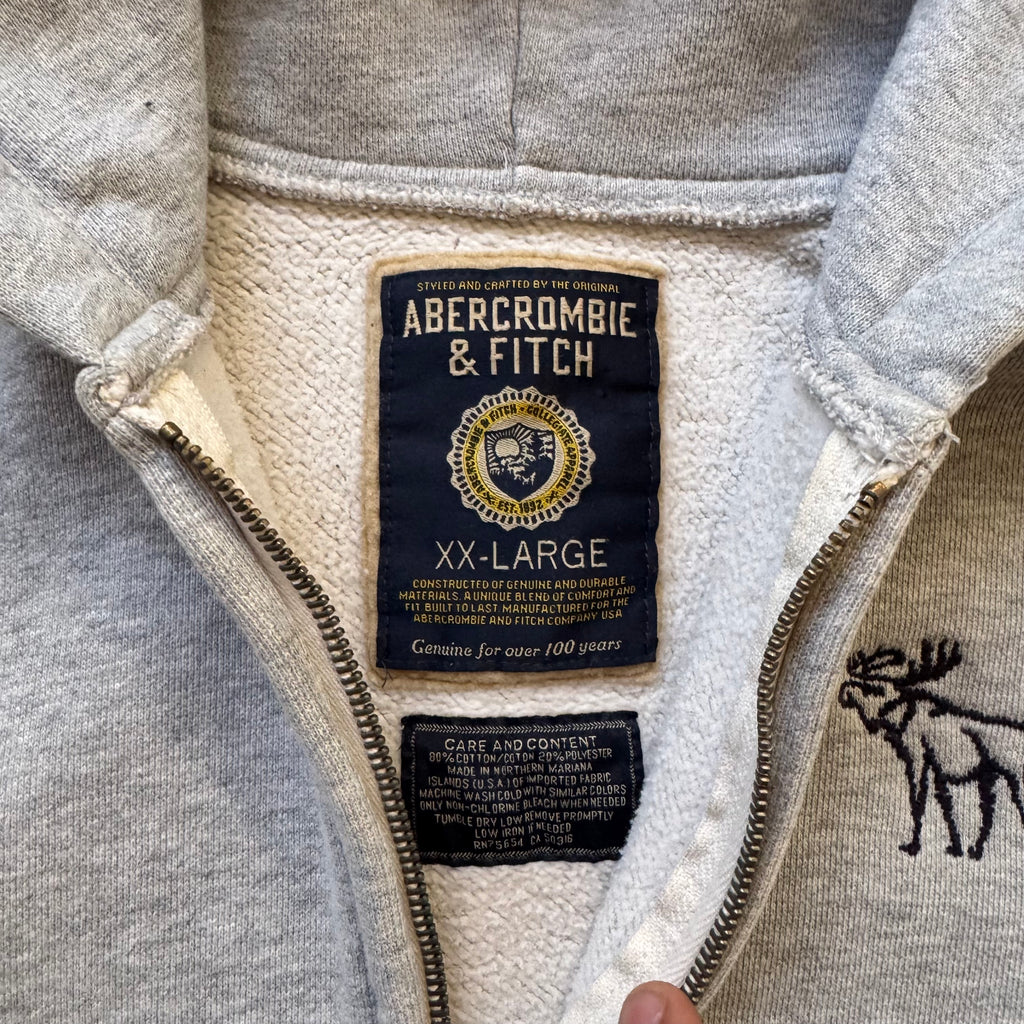00s abercrombie and fitch zip up hoodie - XL