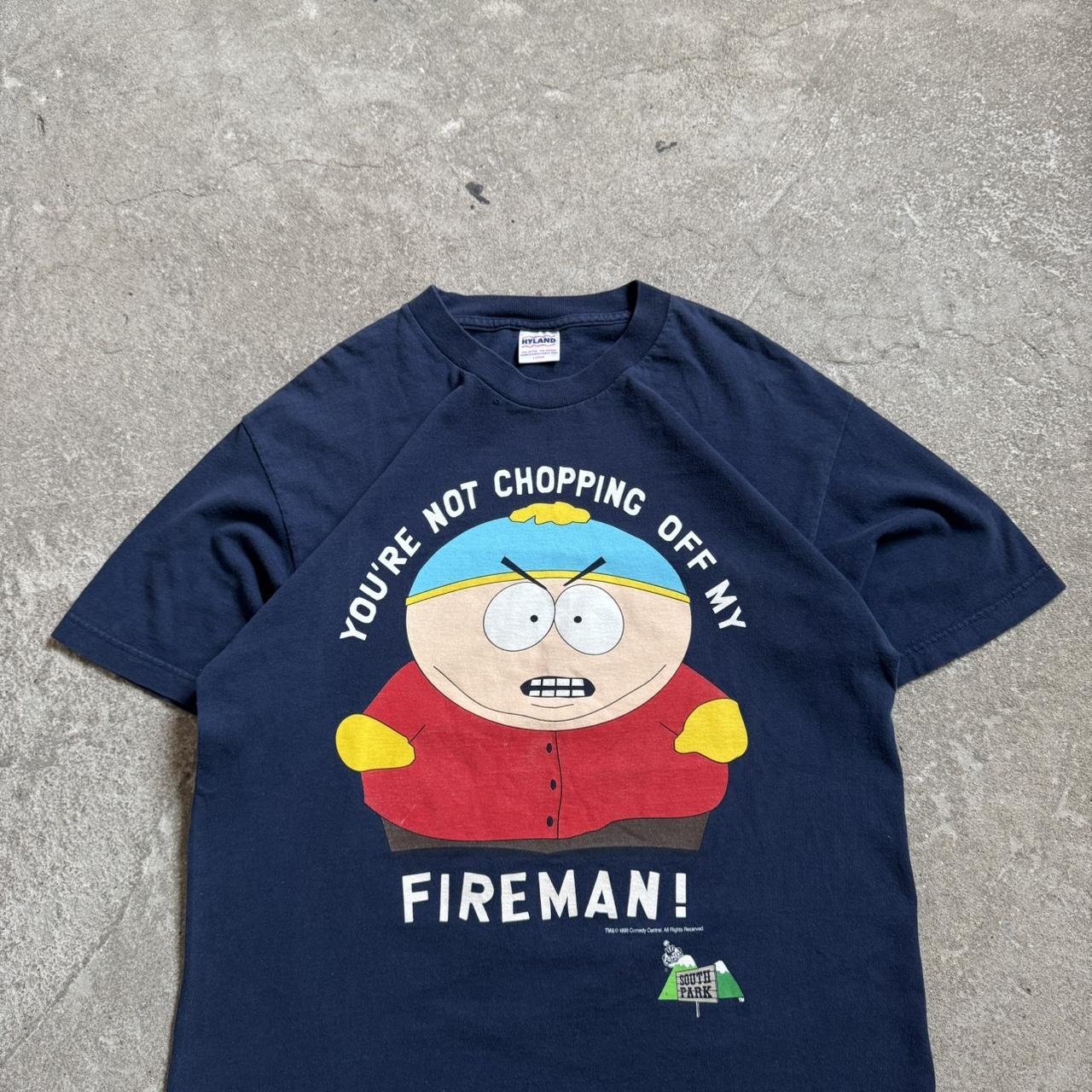 1998 south park cartman tee - L